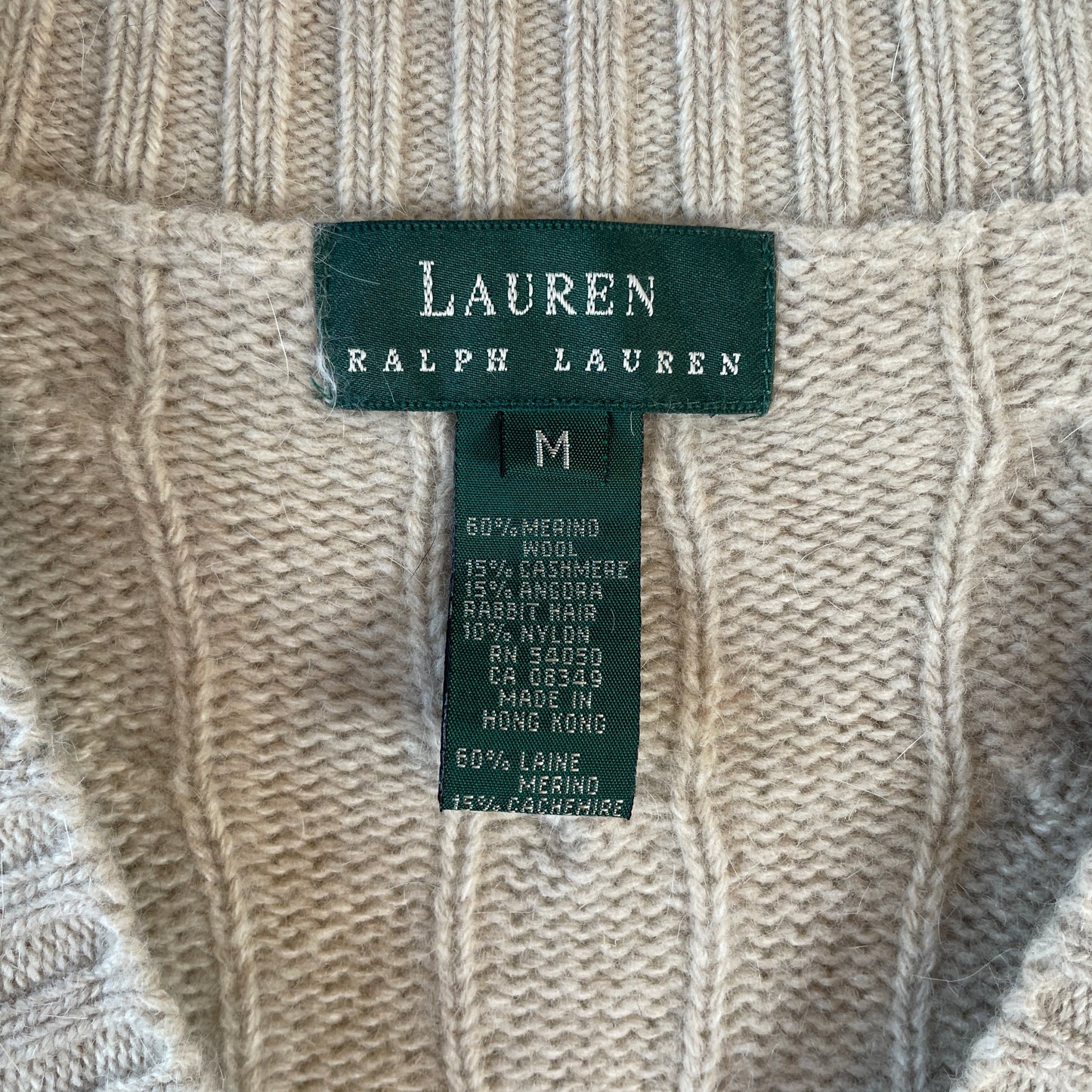 (M) RALPH LAUREN Cashmere Blend Knitwear / A0036K