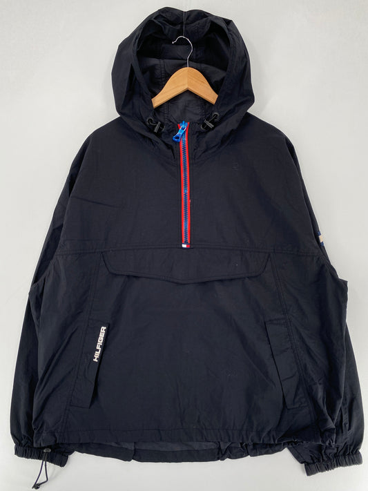 90’s TOMMY HILFIGER Size XXL Half-zip Nylon Jacket / G4483N