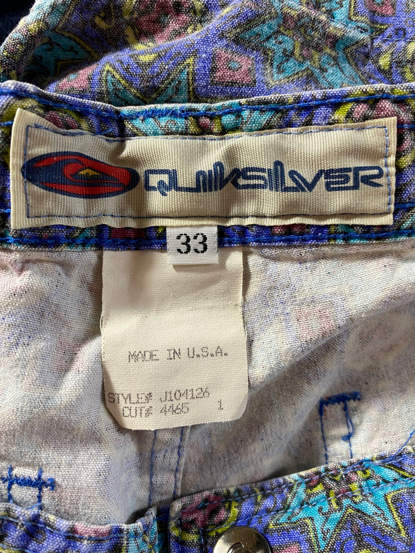 90's QUIKSILVER Made in USA Size W32 x L6.5 Vintage Shorts / G2047P