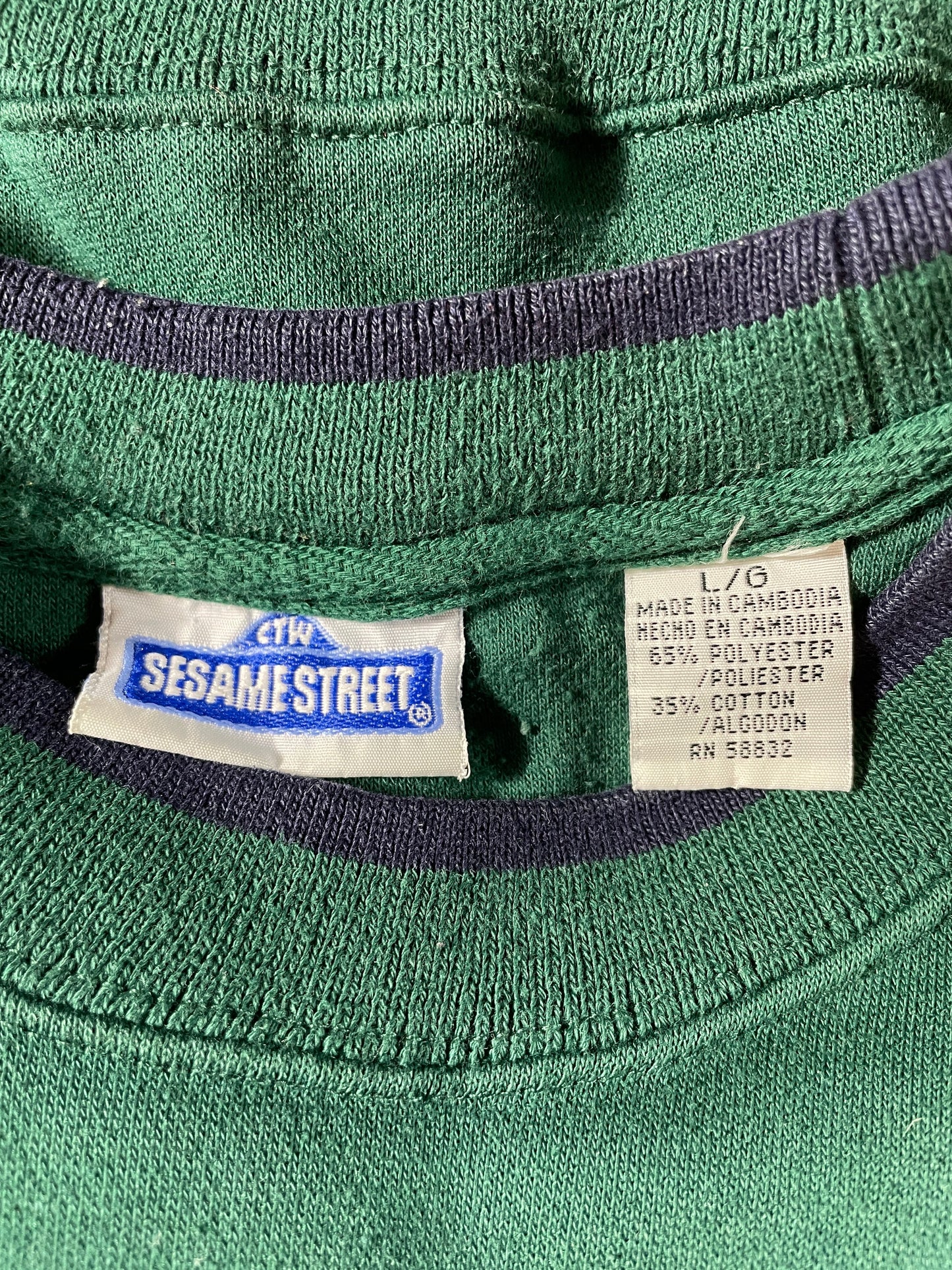 Vintage SESAMI STREET ELMO Size L Sweat-shirt / G4653S