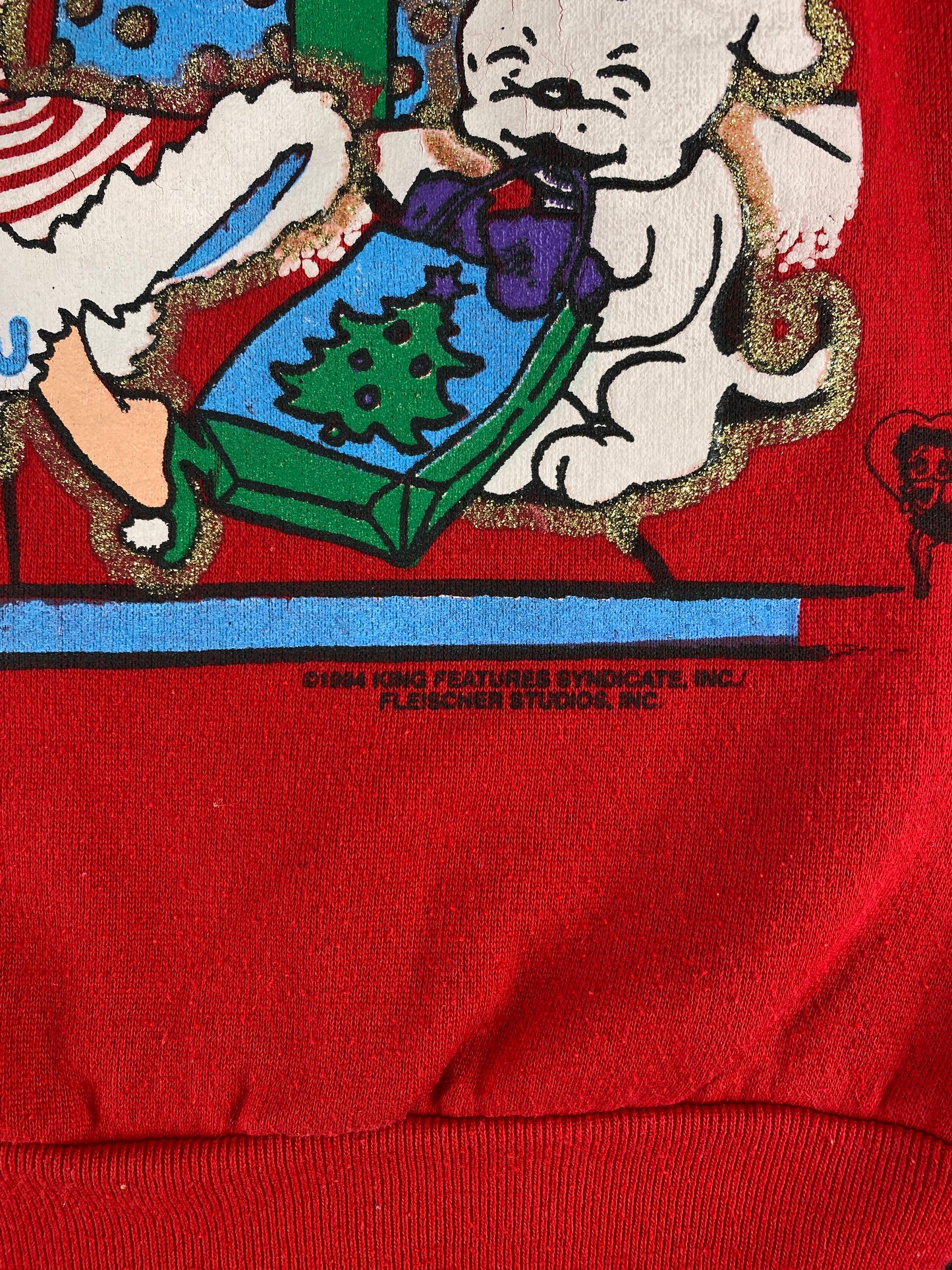1994 BETTY BOOP CHRISTMAS Made in USA Size L Vintage Sweat-shirt / G5211S