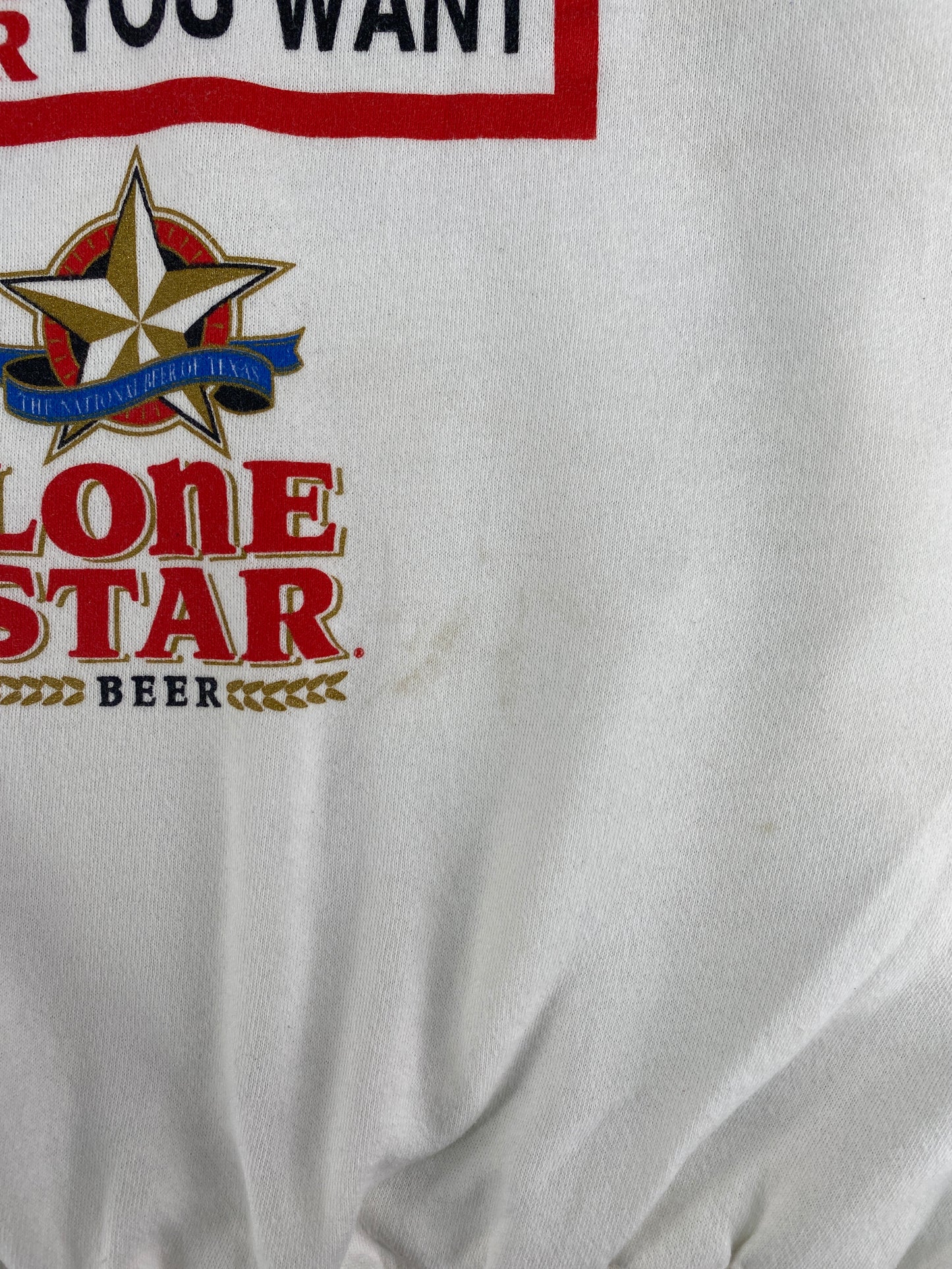 90's LONE STAR BEER Made in USA Size XL Vintage Sweat-Shirt / F4506S