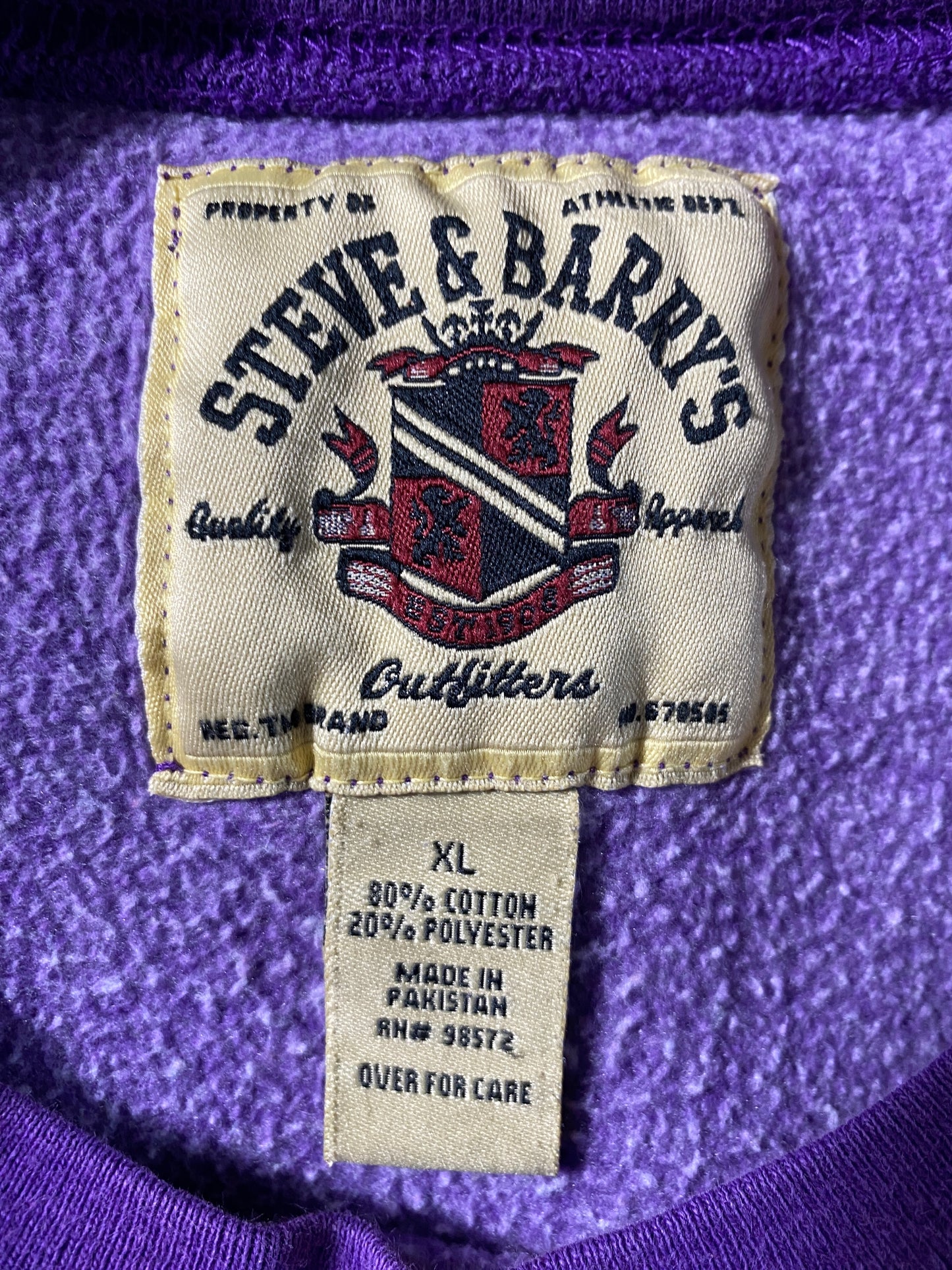 90's TCU Size XL Vintage College Sweat-shirt / F1321S