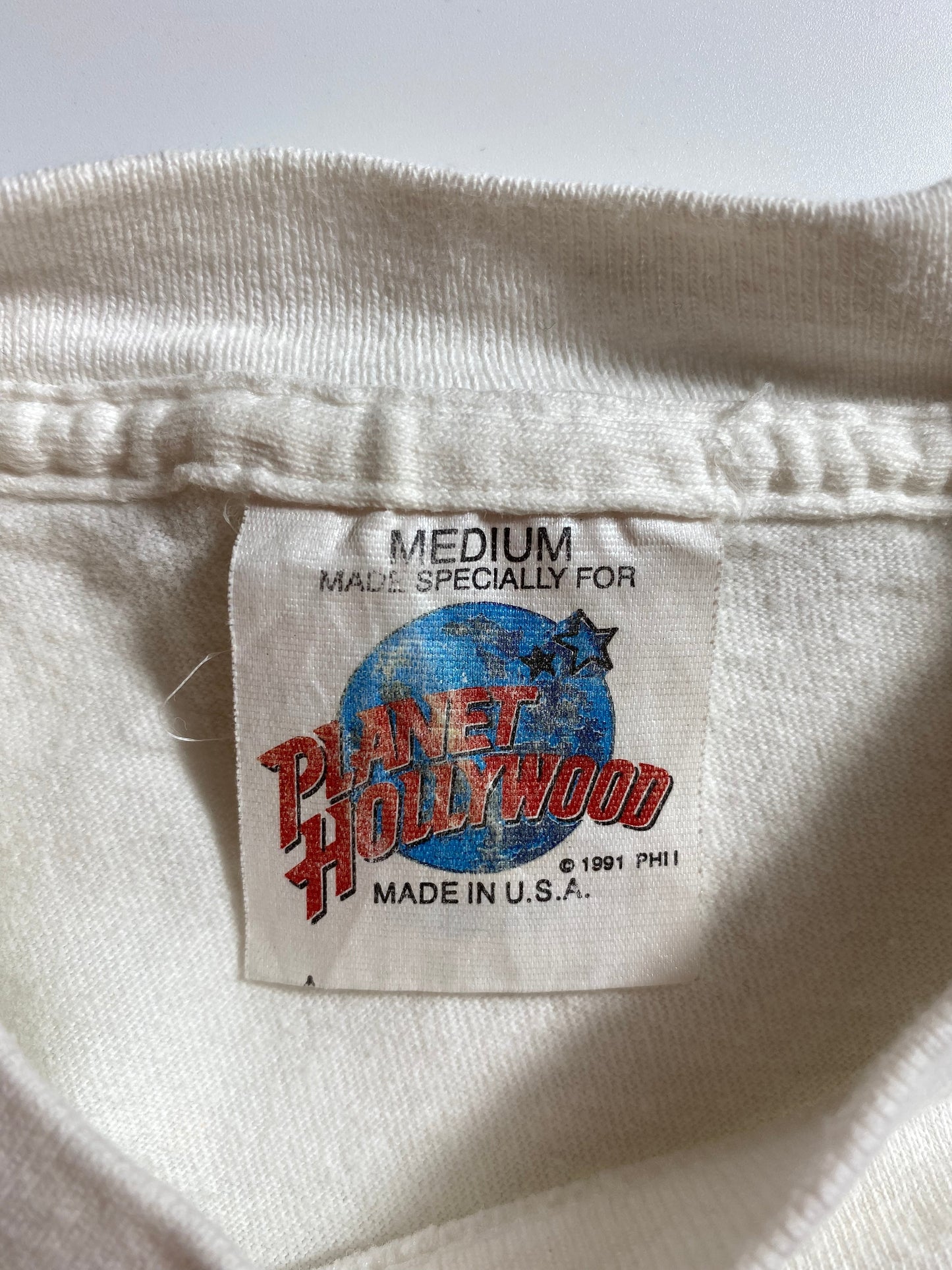 90’s PLANET HOLLYWOOD Made in USA Size M Vintage T-Shirt  / F1008T