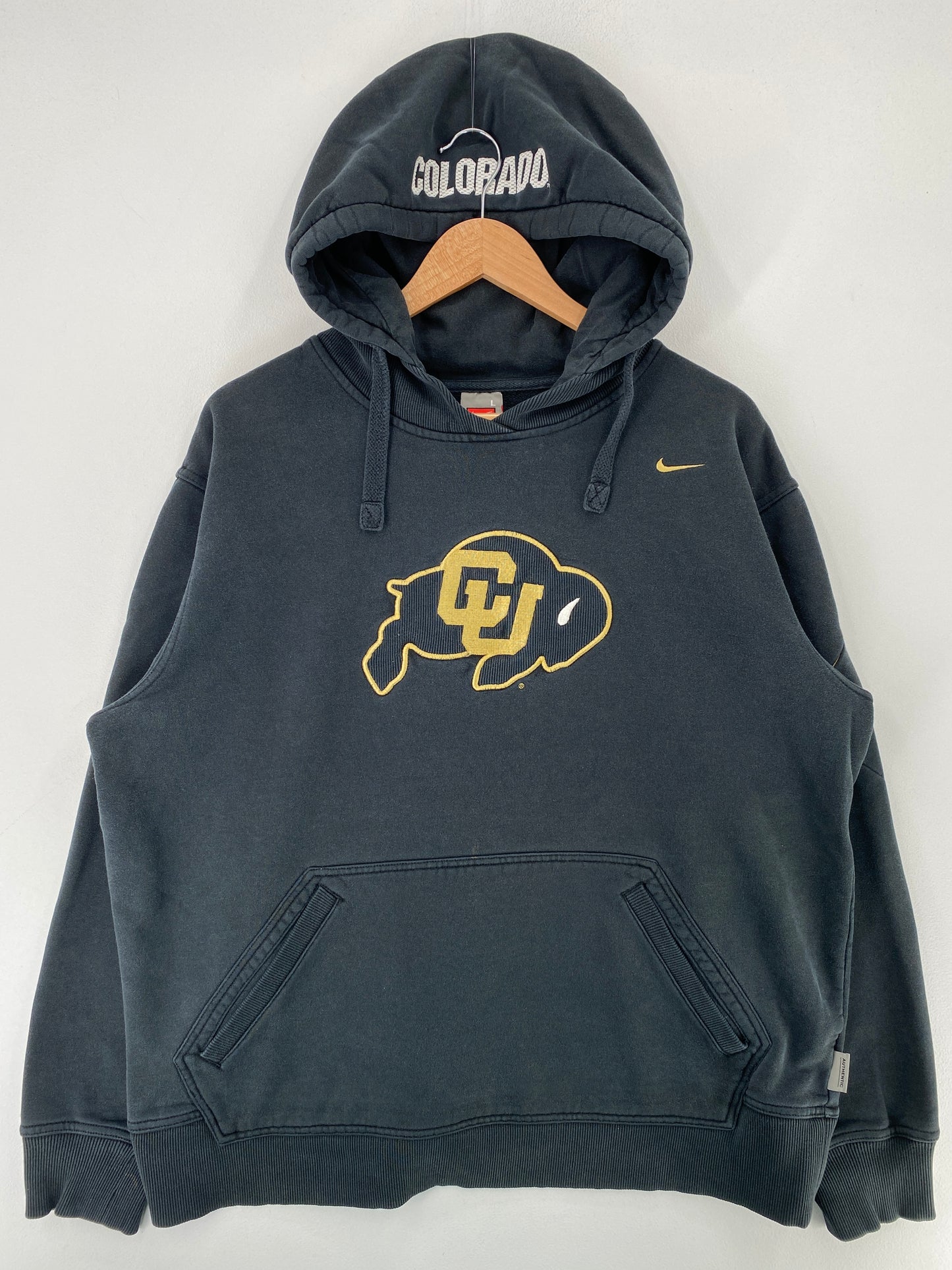 00' NIKE x COLORADO Size L Vintage College Hoodie Sweat Shirt / G620S