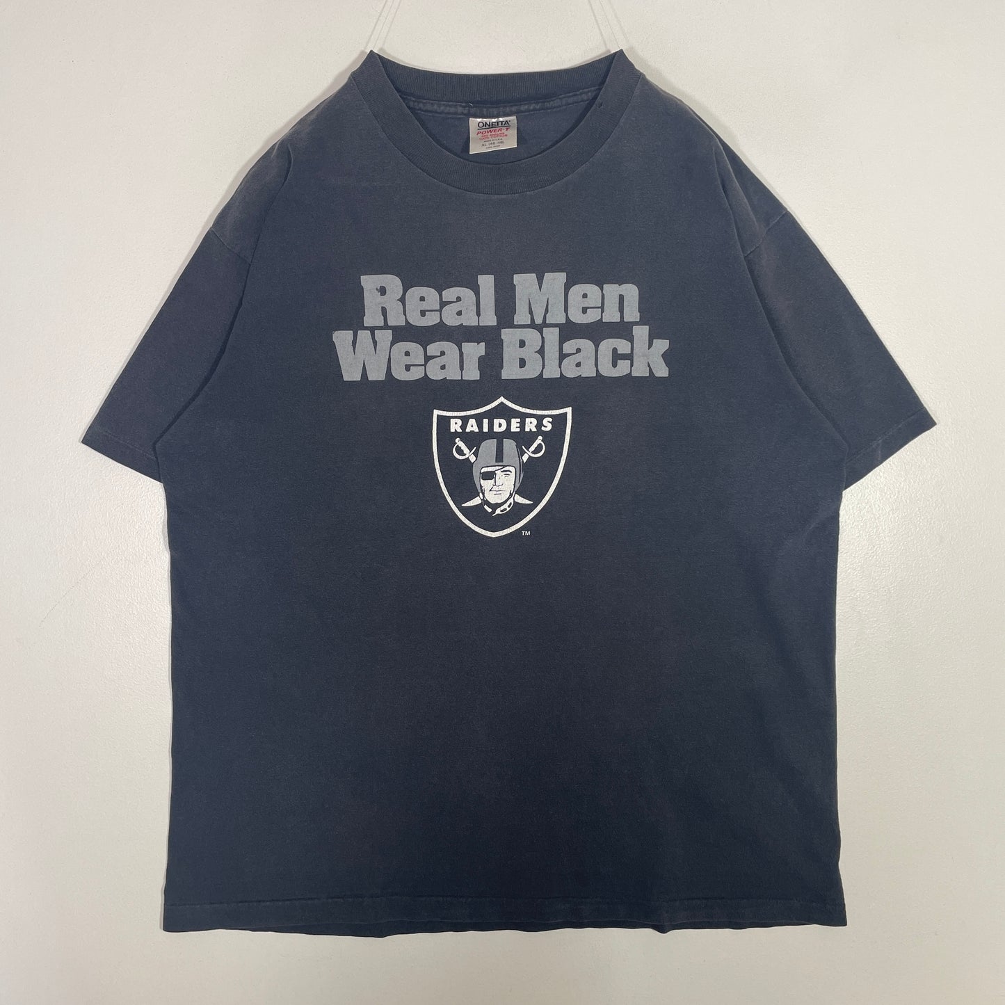 (XL) 90’s RAIDERS Vintage NFL T-Shirt / A0672T