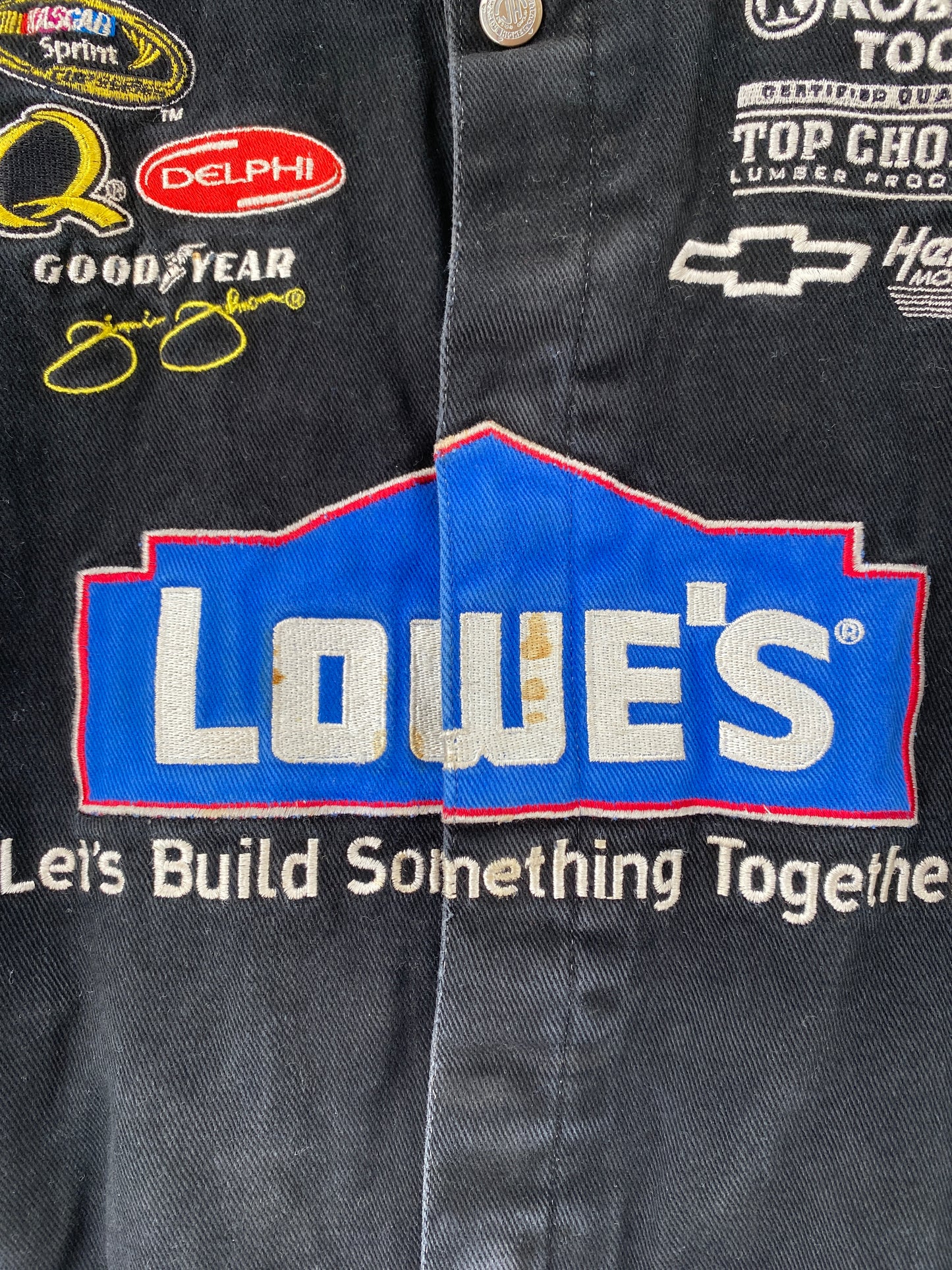 2008 Kids LOWE'S Size Kids XL Vintage Racing Jacket / F8399J