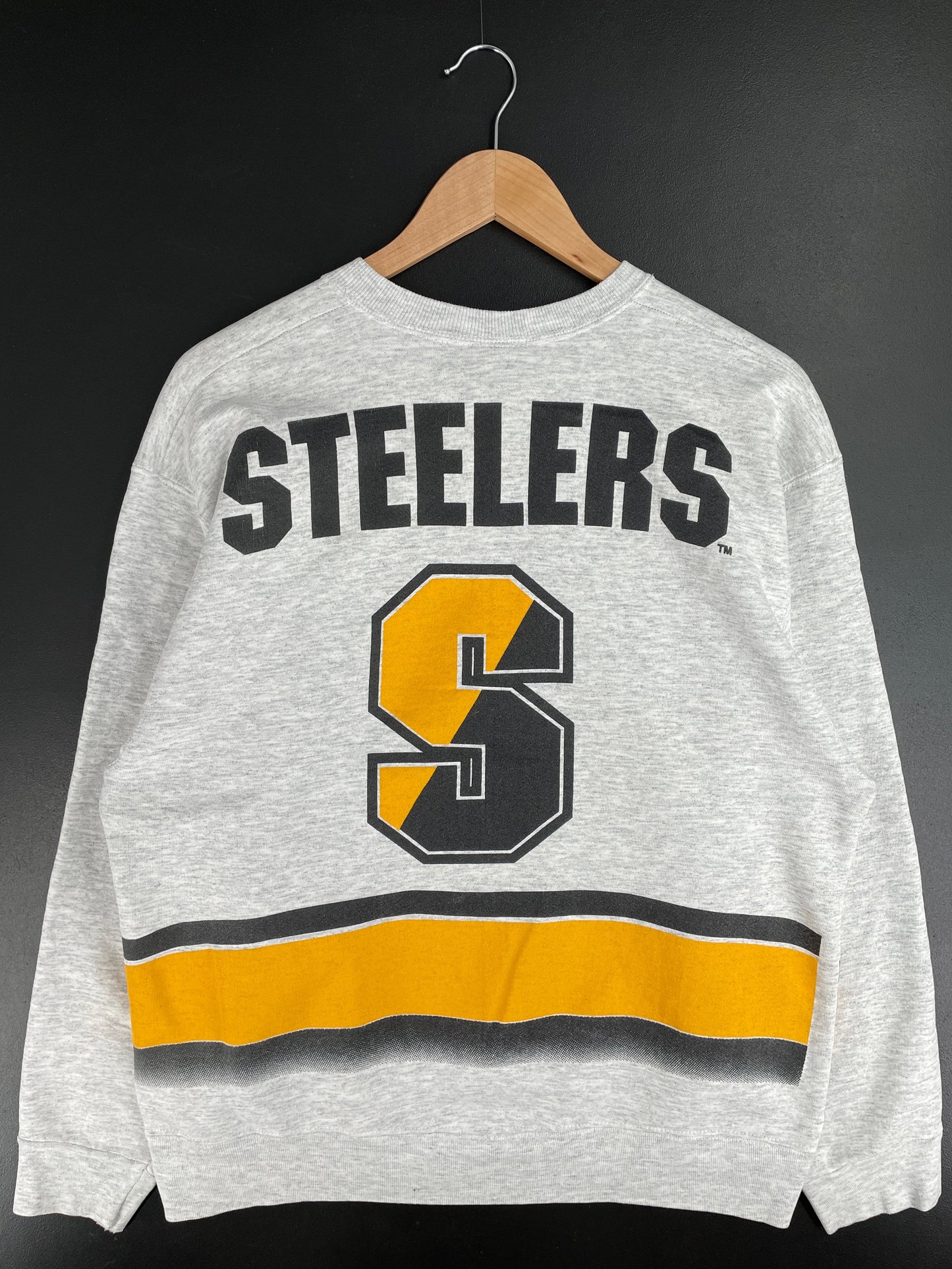 1994 SALEM x PITTSBURGH STEELERS Made in USA Size L Vintage NFL Sweat-shirt / F2048S