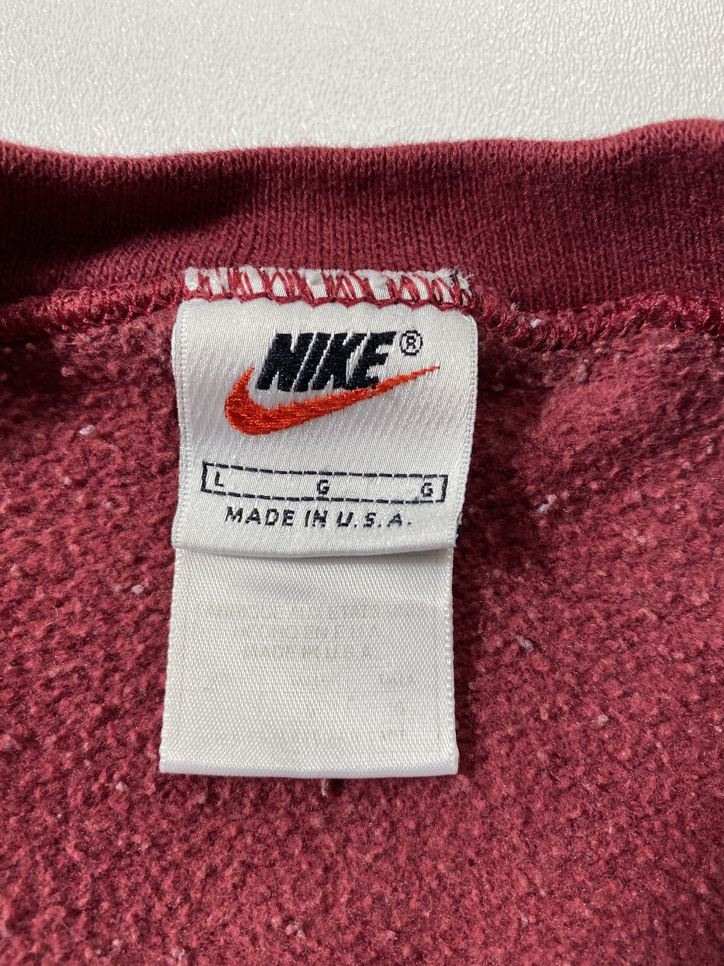 90’s NIKE MINI SWOOSH Made in USA Size L Vintage Sweat-shirt / G5160S