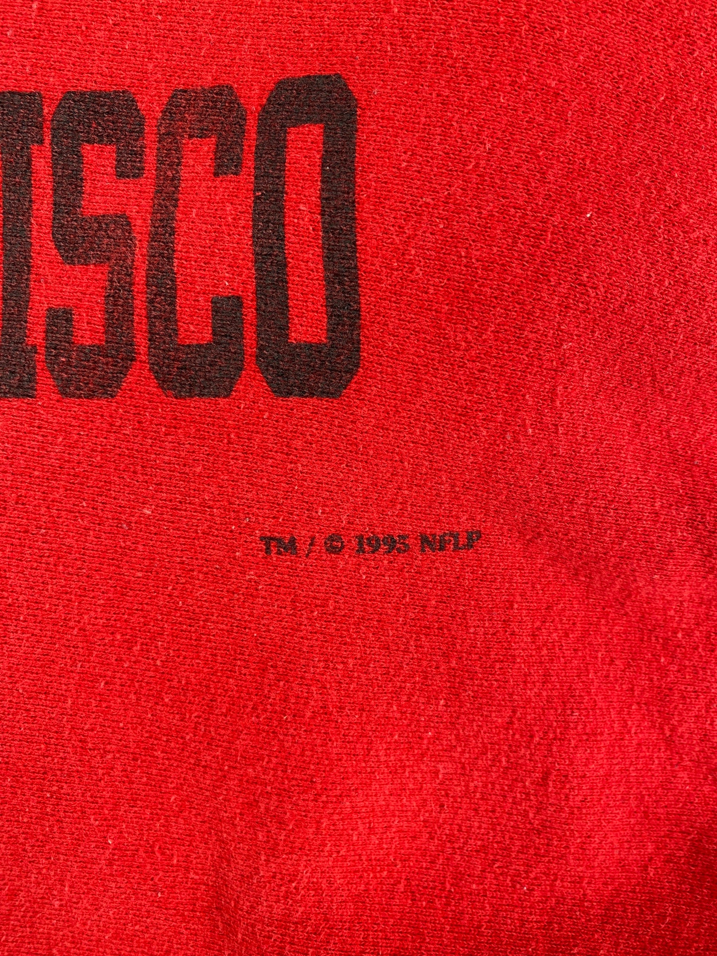1995 SAN FRANCISCO 49ERS Made in USA Size L Vintage NFL Sweat-shirt / F1728S