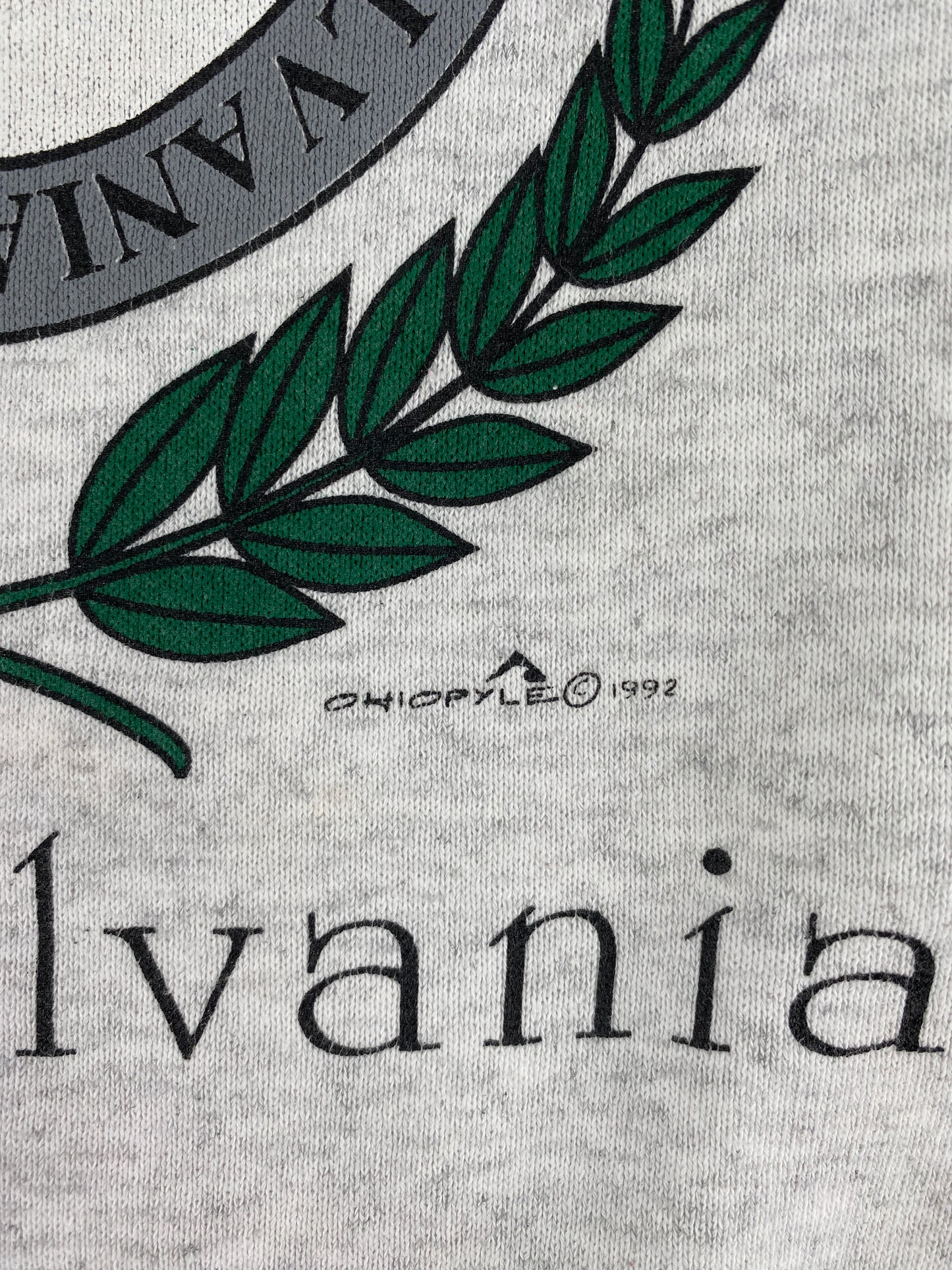 1992 PENNSYLVANIA COLLEGE VILLE  Made in USA Size XL Vintage College Sweat-Shirt / G2449S