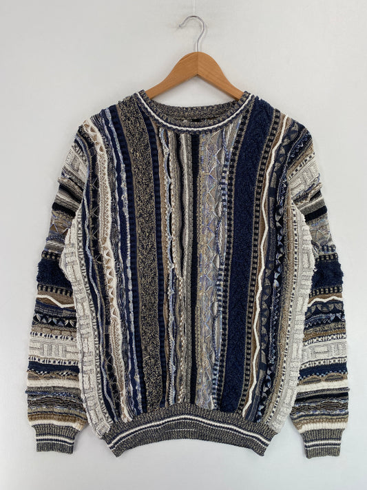 Vintage GOOGI-STYLE Size No Tag (Approx. S) Vintage Cotton Knit Sweater / G4628K