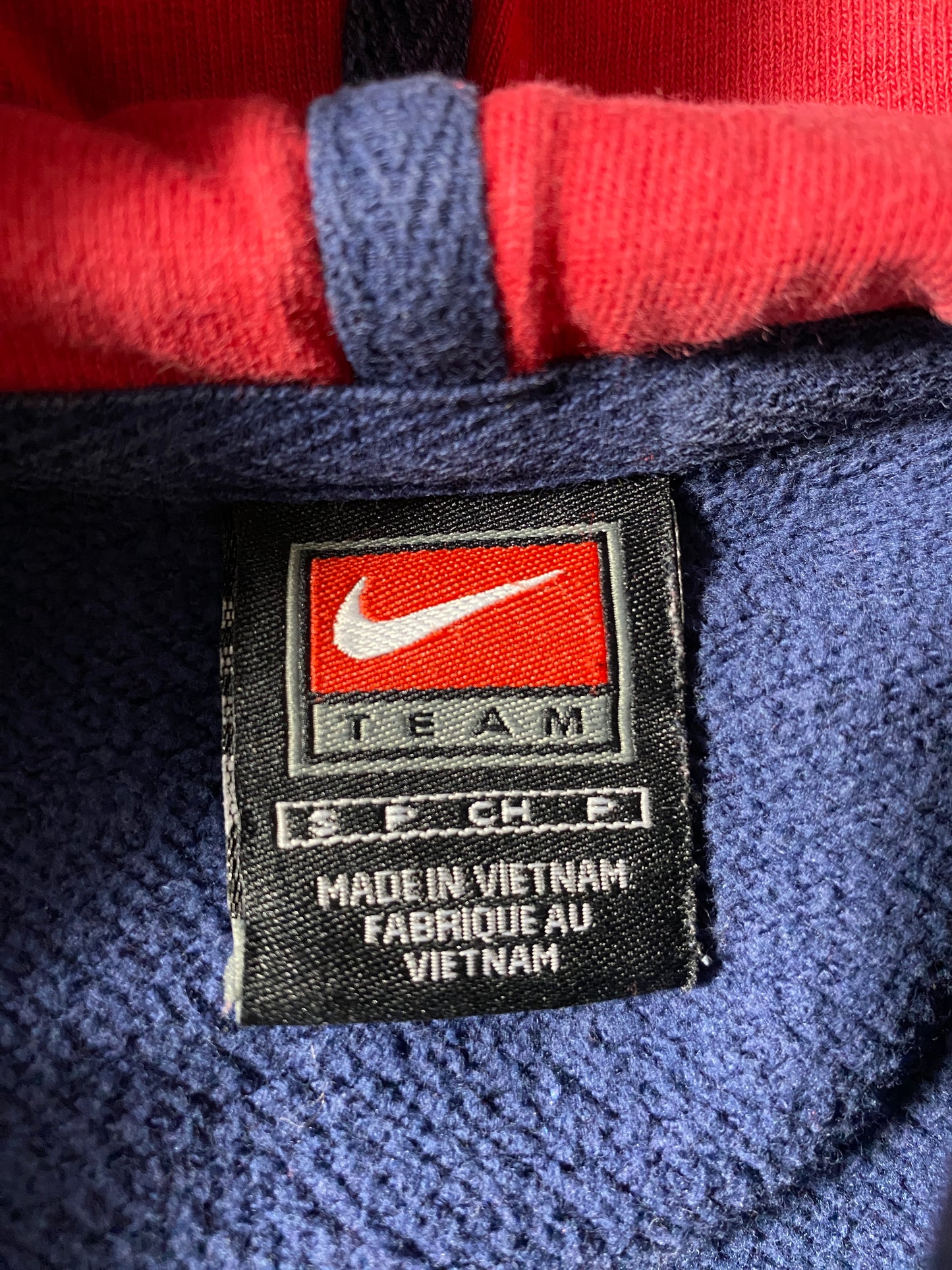 00' NIKE x KANSAS Size S Vintage College Hoodie Sweat-Shirt / F4473S