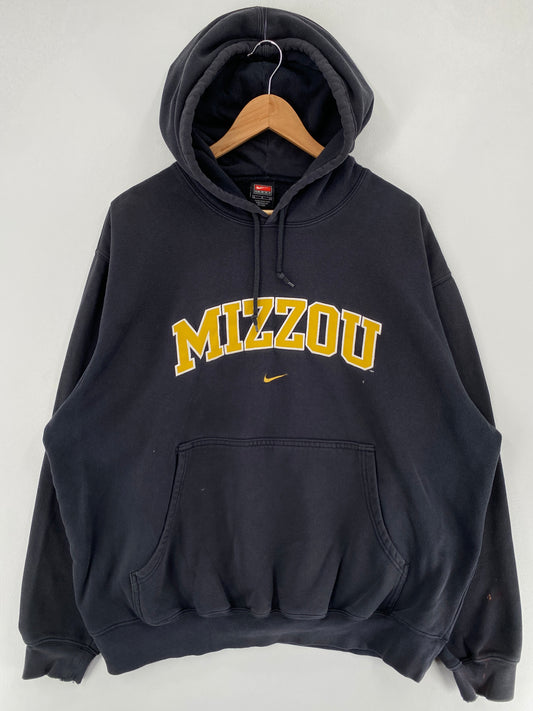 00’ NIKE x MMIZZOU Size L College Hoodie Sweat shirt / F3827S