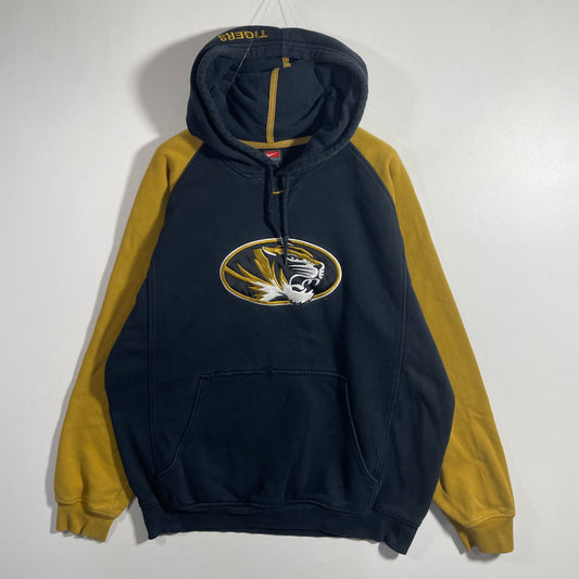 (M) 00’ NIKE X MISSOURI TIGERS Vintage College Hoodie Sweatshirt / A1166S