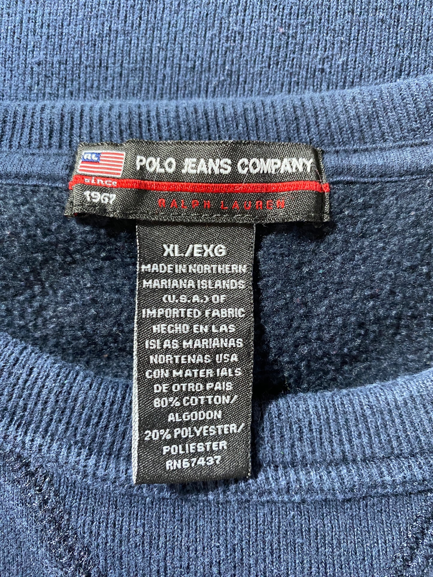 00’ POLO JEANS Size XL Sweat-shirt / G395S