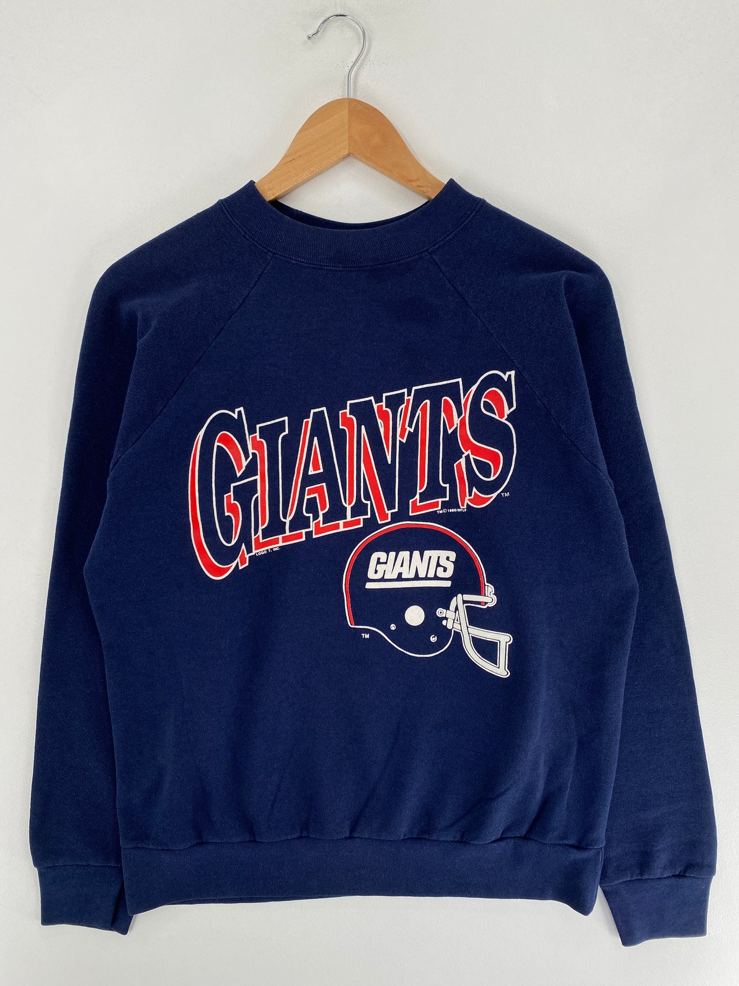 1990 NEW YORK GIANTS Made in USA Size L Vintage NFL Sweat-Shirt / F5548S