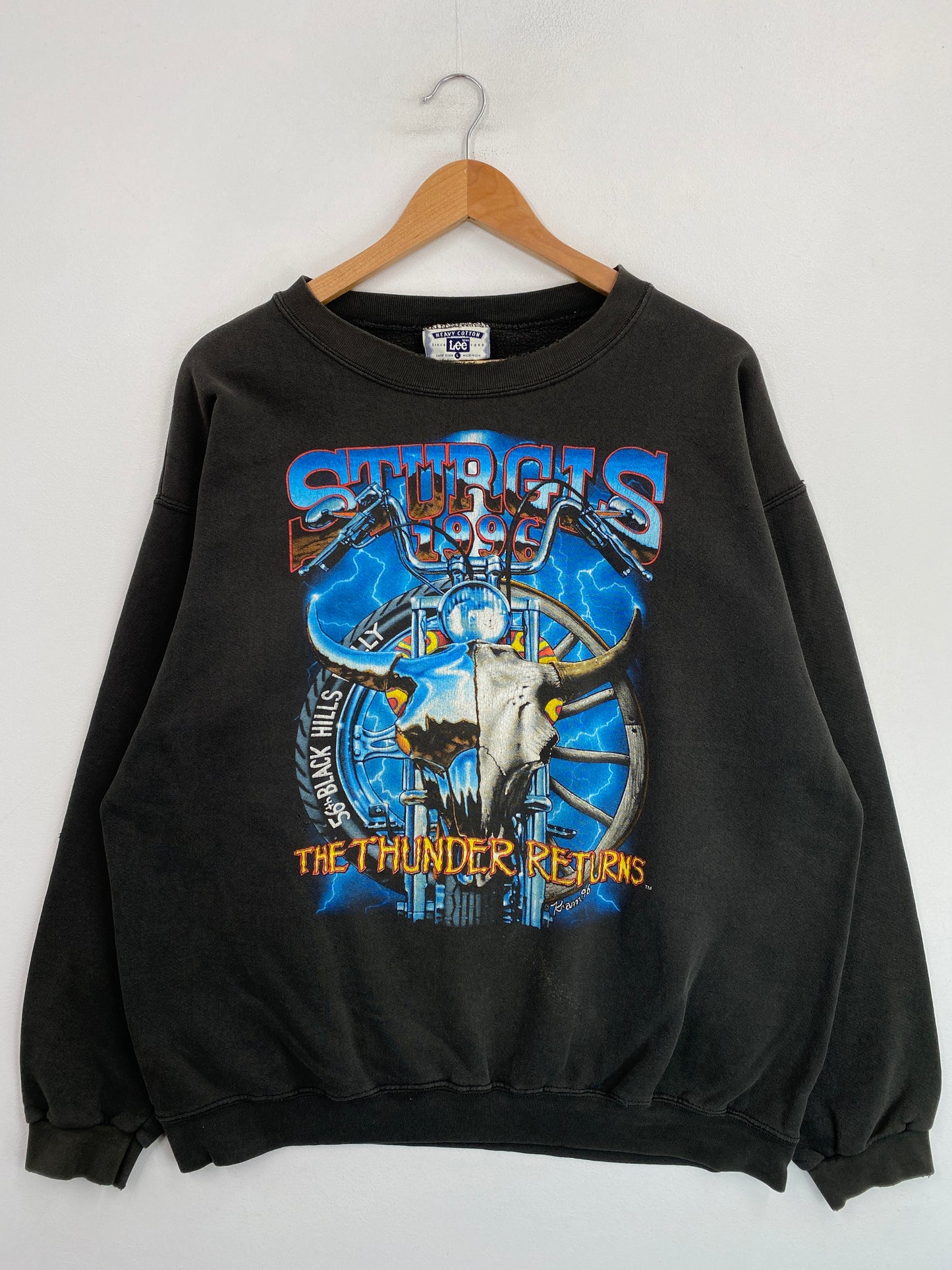 1996 STURGIS Made in USA Size L Vintage Sweat-Shirt / G6190S