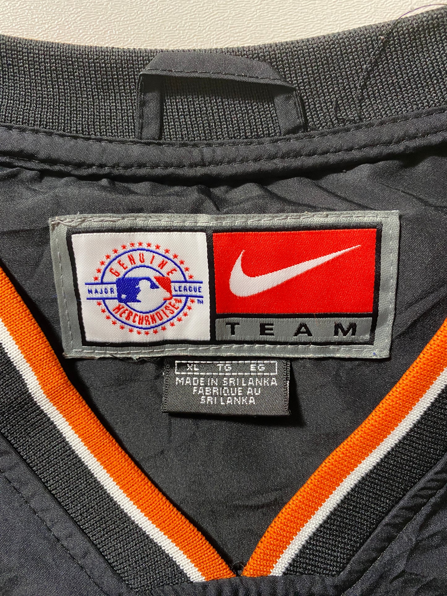 00' NIKE X BALTIMORE ORIOLES Size XL Vintage MLB Nylon Jacket / G6276N