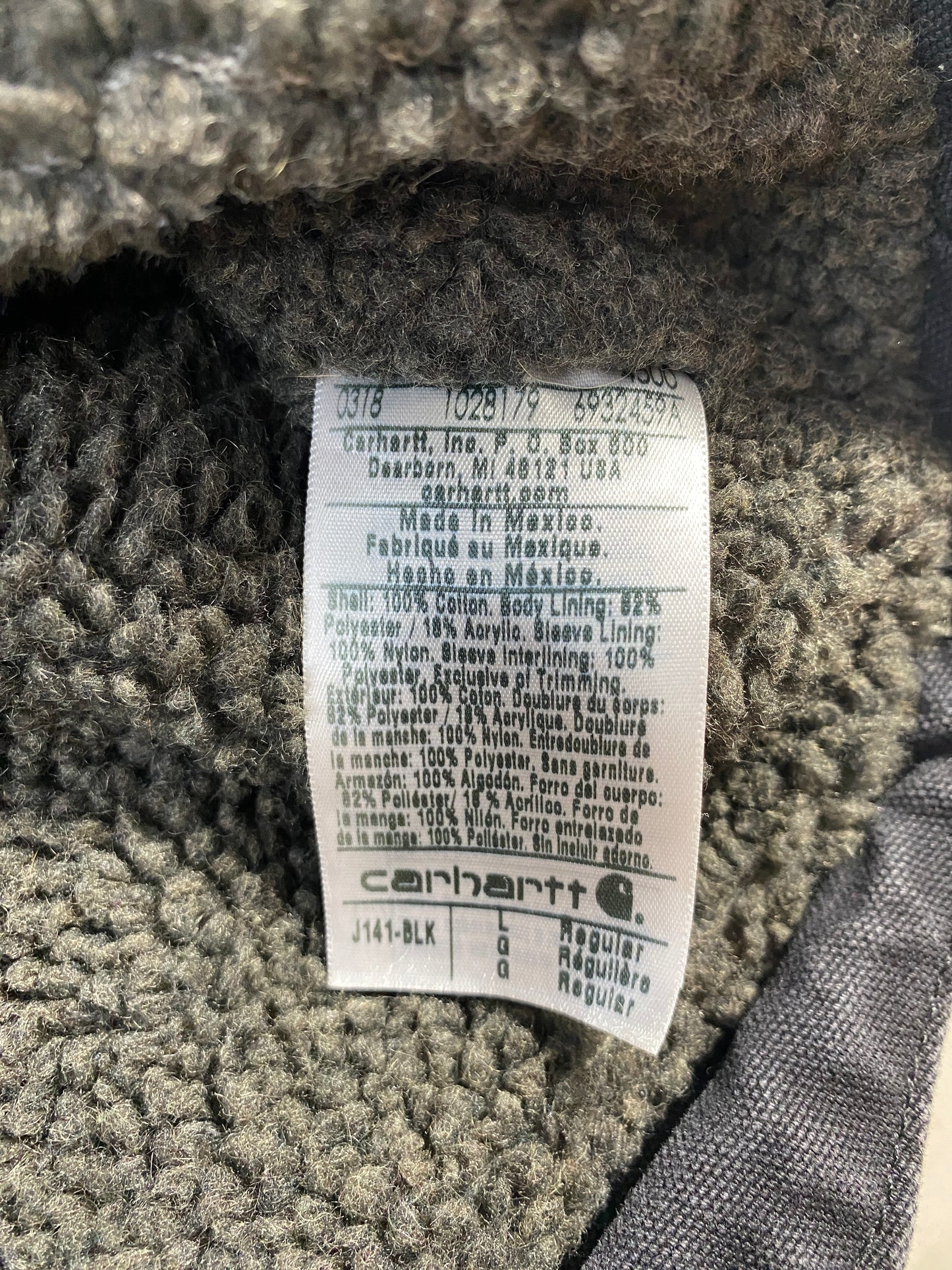 .Vintage CARHARTT Size XL Duck Hoodie Jacket / F8750J