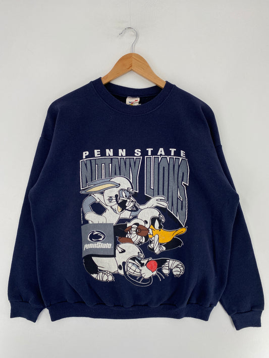 1993 PENN STATE KITTANY LINOUS Size XL Vintage College Sweat Shirt / F8974S