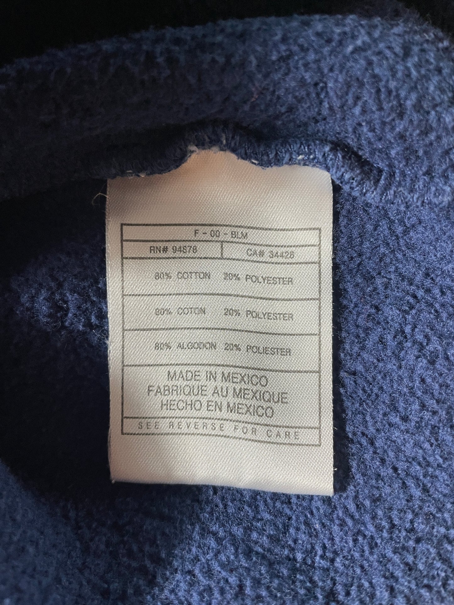 00' NIKE x NORTH CAROLINA Size XXL Vintage College Sweat-Shirt / F4972S