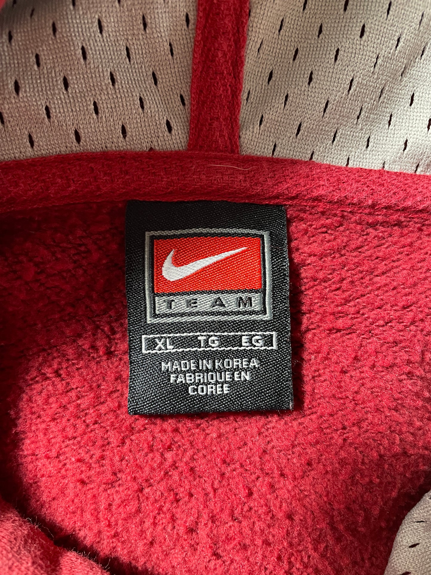 00' NIKE x INDIANA UNIVERSITY Size XL Vintage College Hoodie Sweat Shirt / F7630S