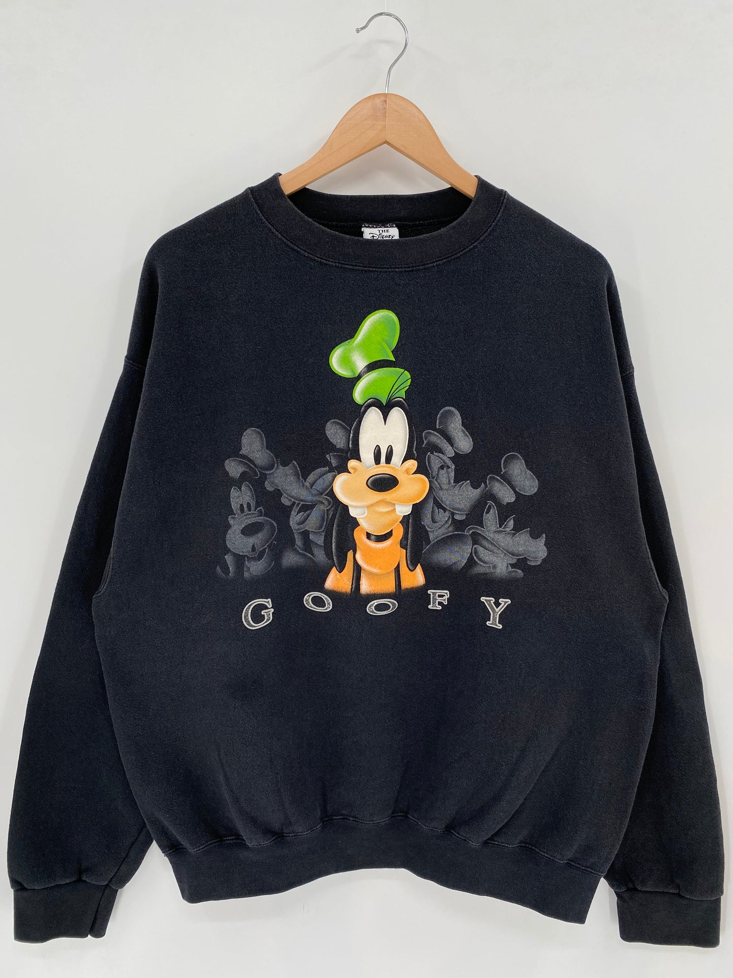 00' DISNEY GOOFY Made in USA Size L Vintage Sweat-shirt / E6865S