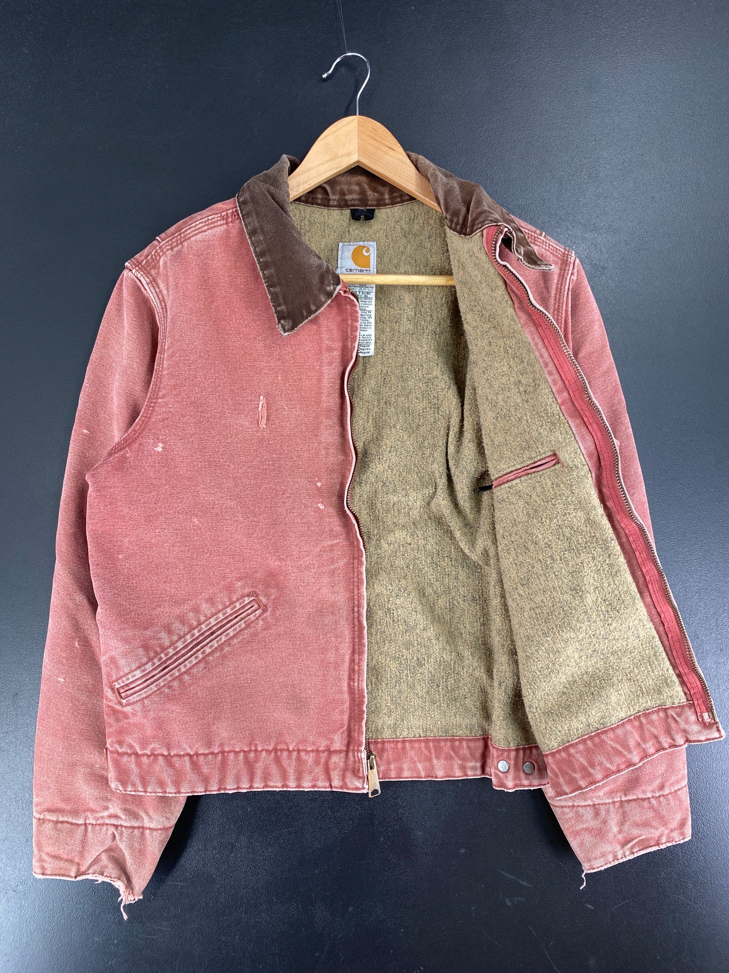 Vintage CARHARTT Size M Zip-Up Duck Jacket / F4095J