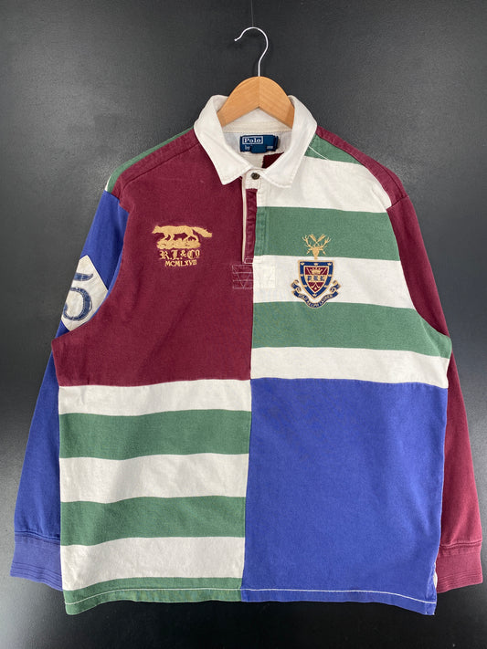90’s POLO RALPH LAUREN Size XL Vintage Rugby-Shirt / G1672R