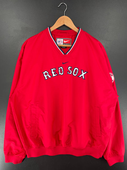 00' NIKE x RED SOX Size L Vintage MLB Nylon Jacket / G4361N