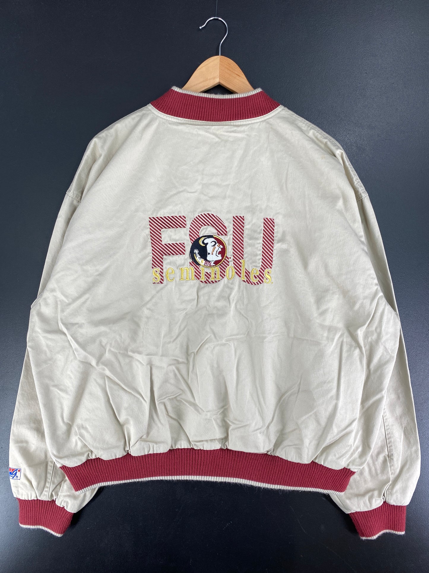 90’s FSU SEMINOLES Size XL College Cotton Jacket / F3864J