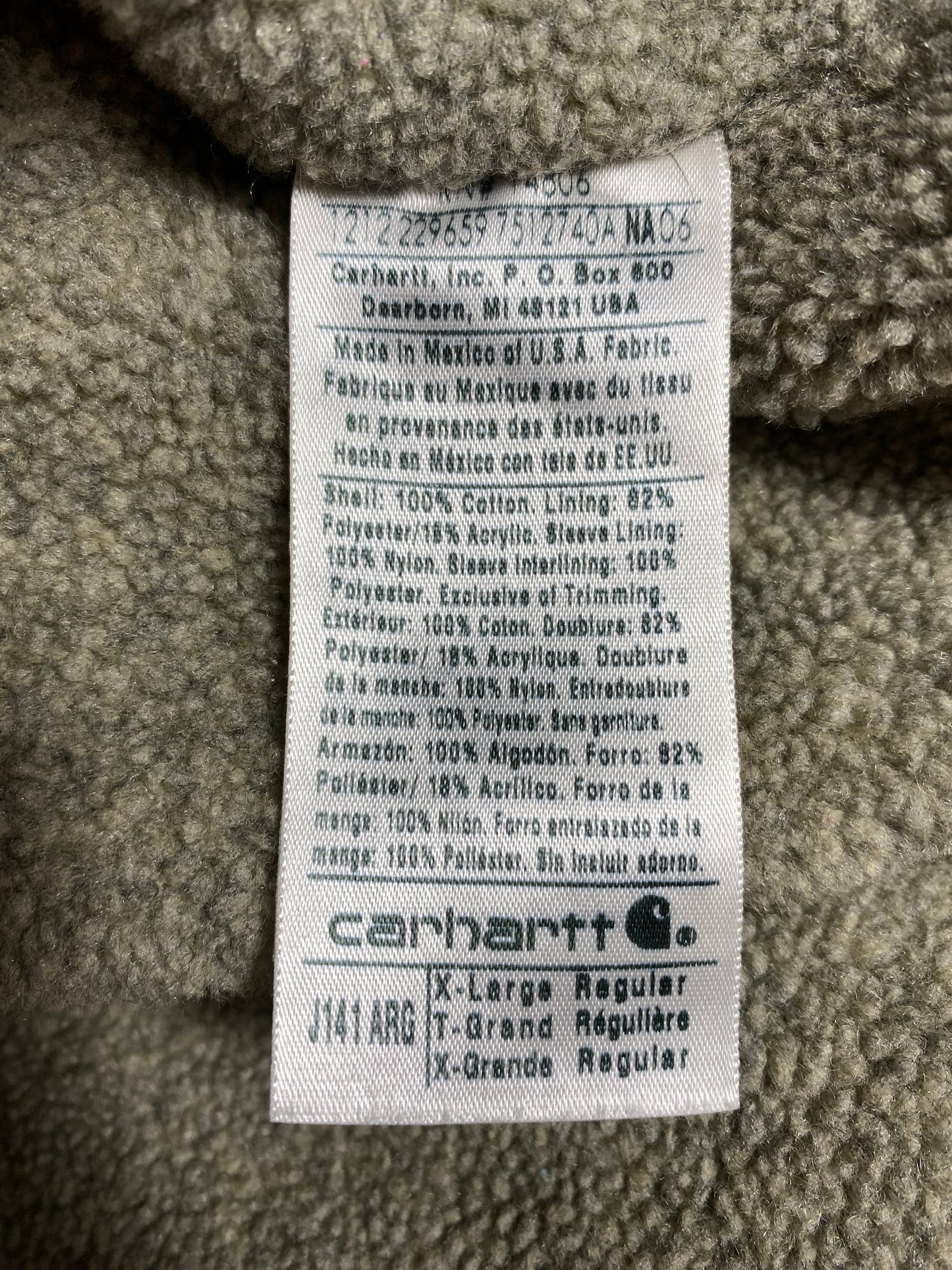 Vintage CARHARTT Size XL Duck Jacket / G3485J