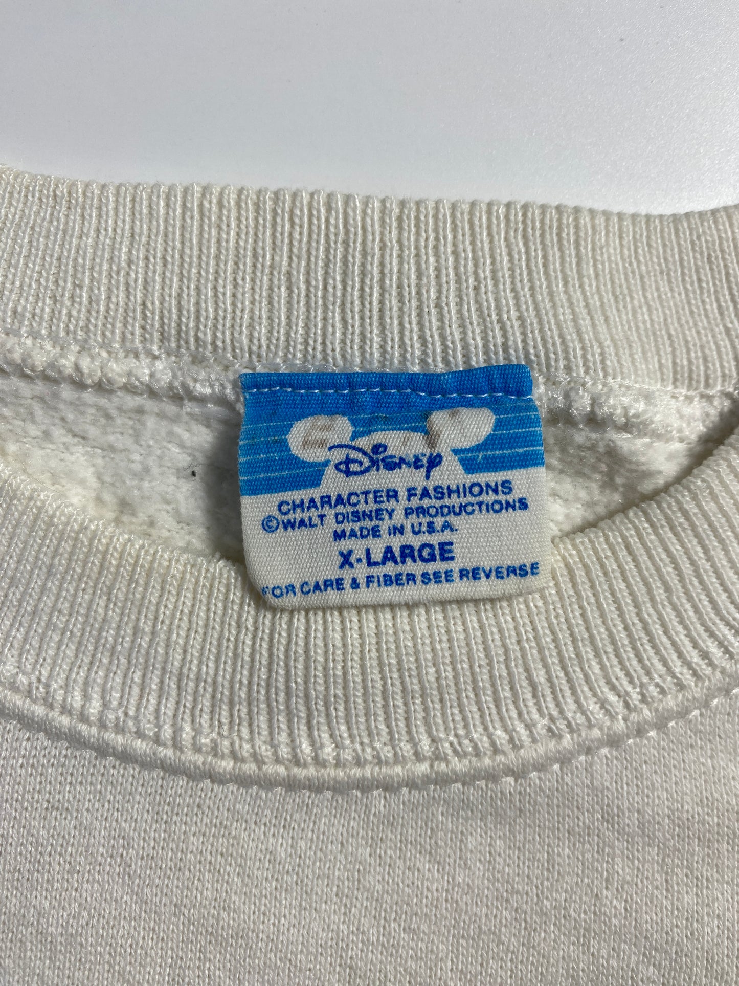 80's DISNEY OLIVER & COMPANY Made in USA Size XL Vintage Sweat-Shirt / F6734S