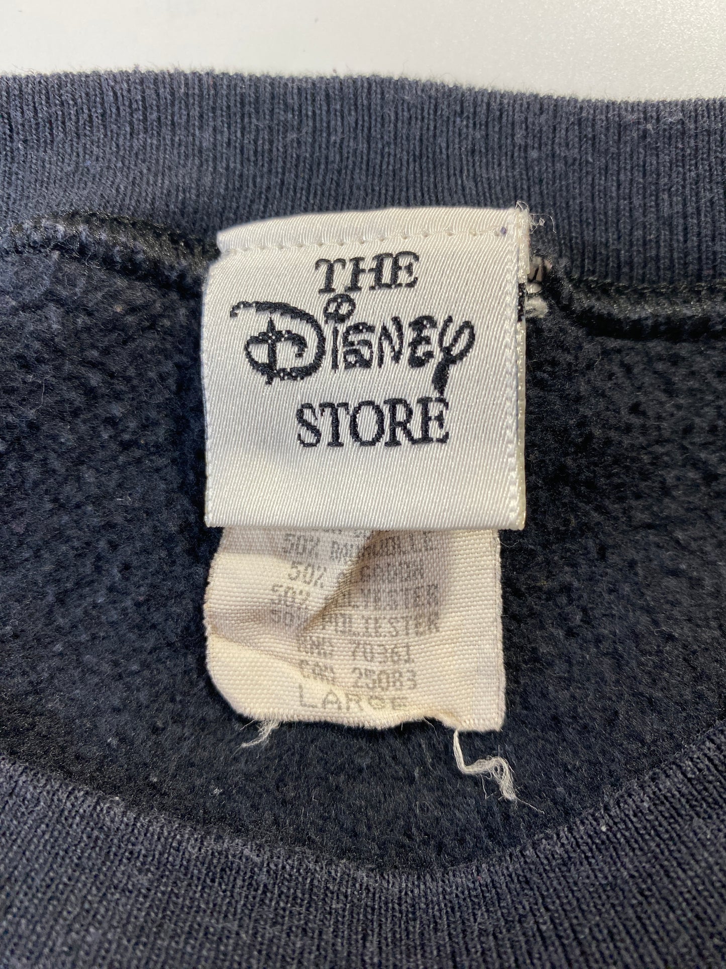 00' DISNEY MICKEY AND MINNIE HALLOWEEN Made in USA Size L Vintage Sweat-Shirt / F3381S