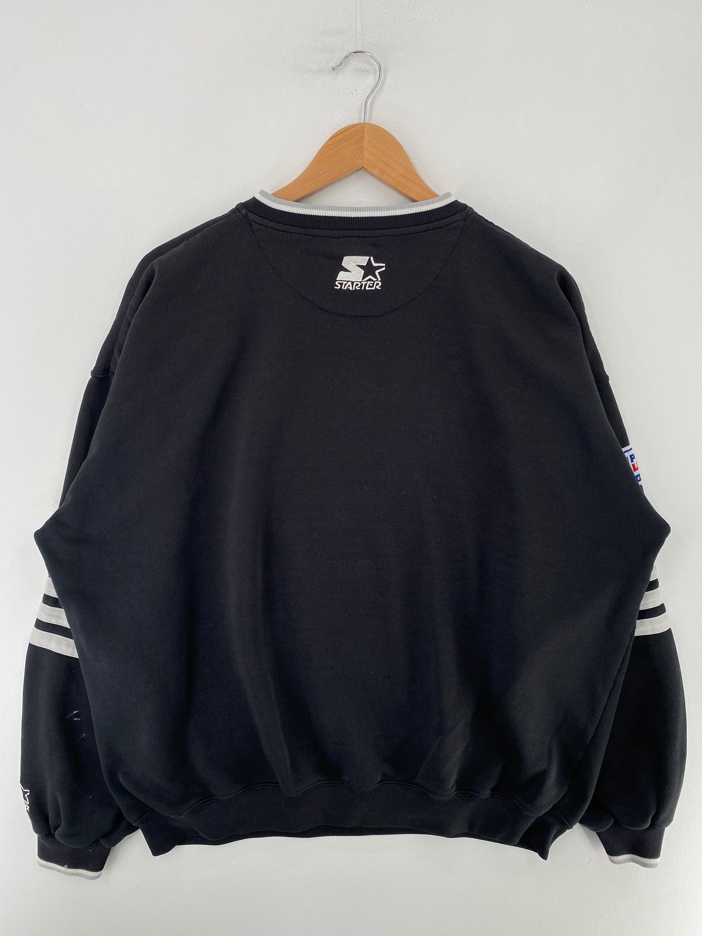 90’s RAIDERS x STARTER Size L Vintage NFL Sweat-Shirt / G739S