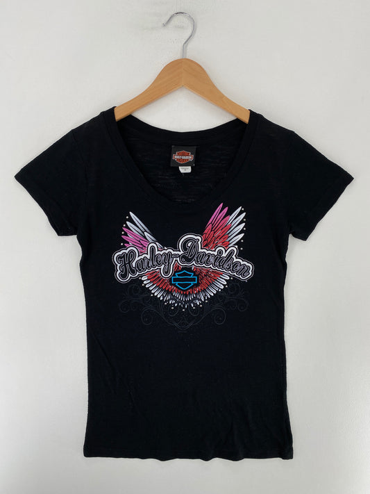 .Vintage HARLEY DAVIDSON Size Ladies.M T-Shirts / G824T
