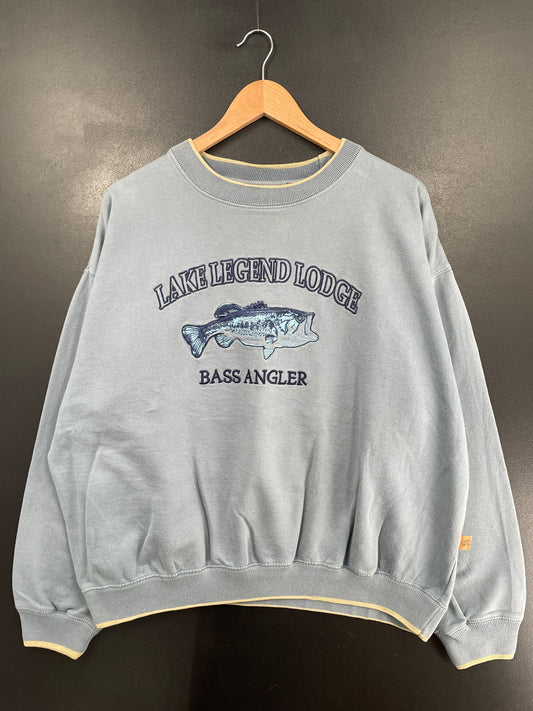 Vintage LAKE LEGEND LODGE Size XL Animal Sweat-Shirt / G6208S