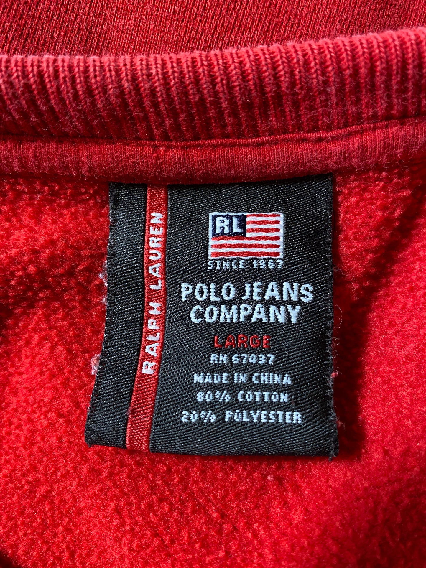 90’s POLO JEANS RALPH LAUREN Size L Sweat-Shirts / G220S