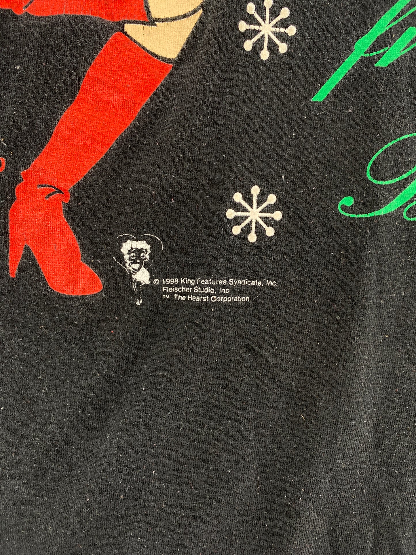 1998 "MERRY CHRISTMAS FROM BETTY" Size APPROX XL Vintage Sweat-shirt / F6023S