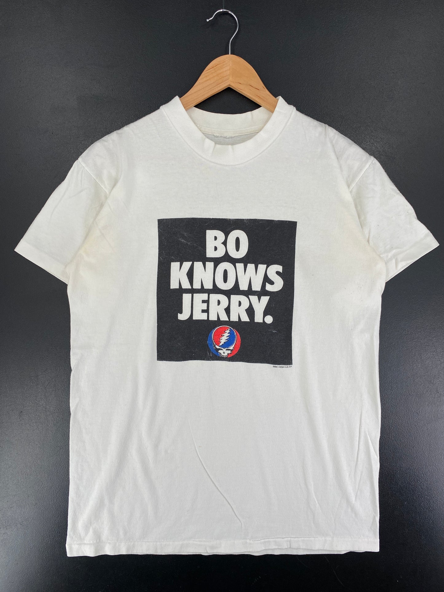1990 Great Full Dead BO KNOWS JERRY Size No Tag Approx. M Vintage T-Shirt / F2685T