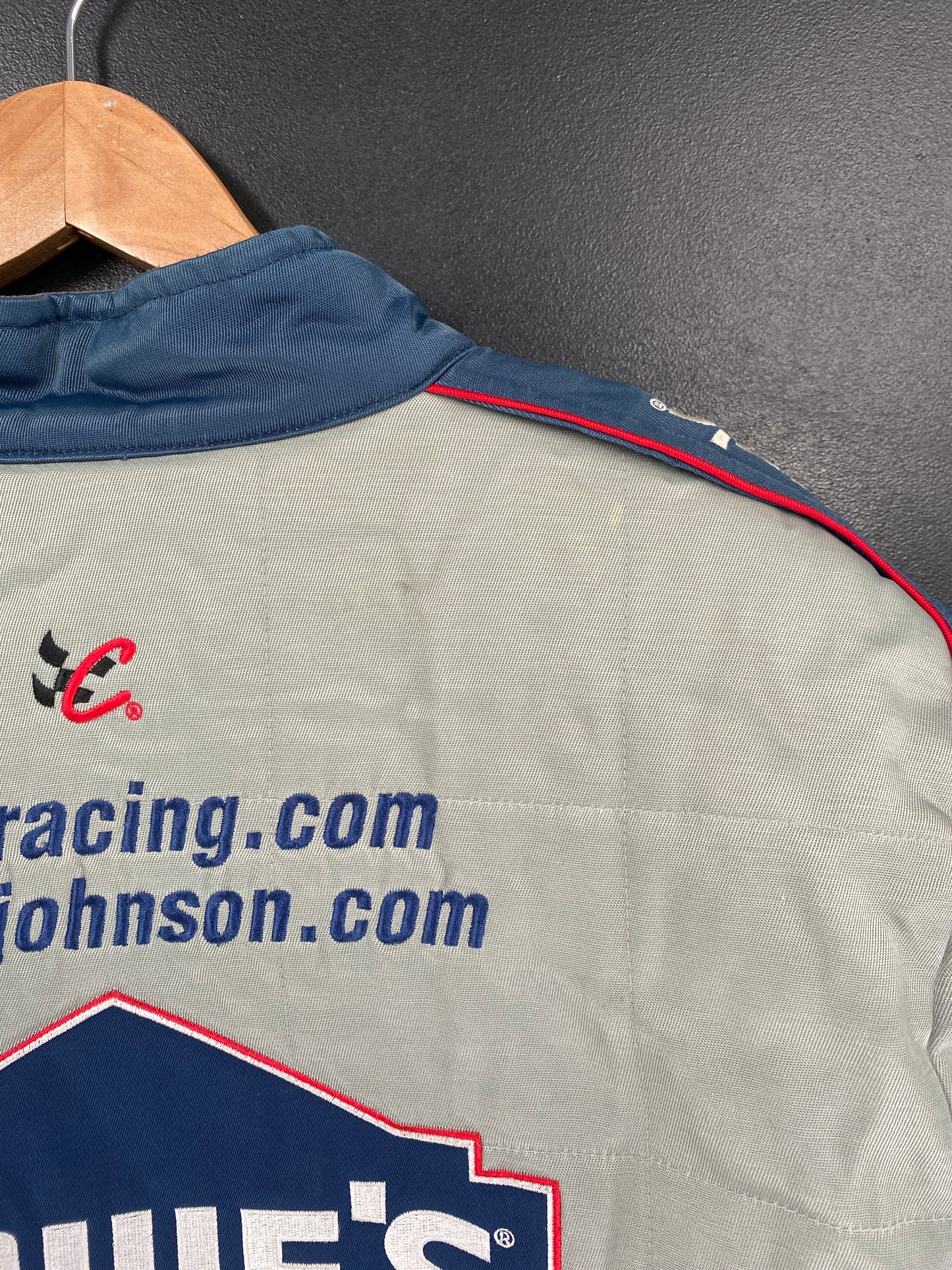 Vintage NASCAR LOWES x JIMMIE JOHNSON Size XL Racing Nylon Jacket / G5831N