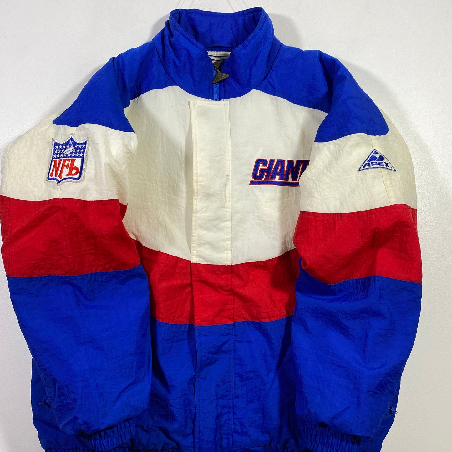 (L) 90's PRO LINE X GIANTS Vintage NFL Padded Nylon Jacket / A0790N