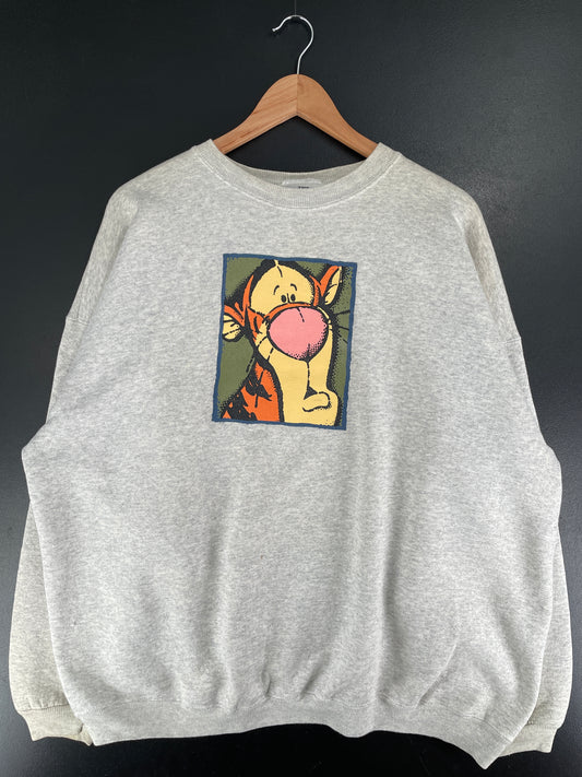 00’ DISNEY TIGGER Made in USA Size XXL Vintage Sweat Shirt / F4634S