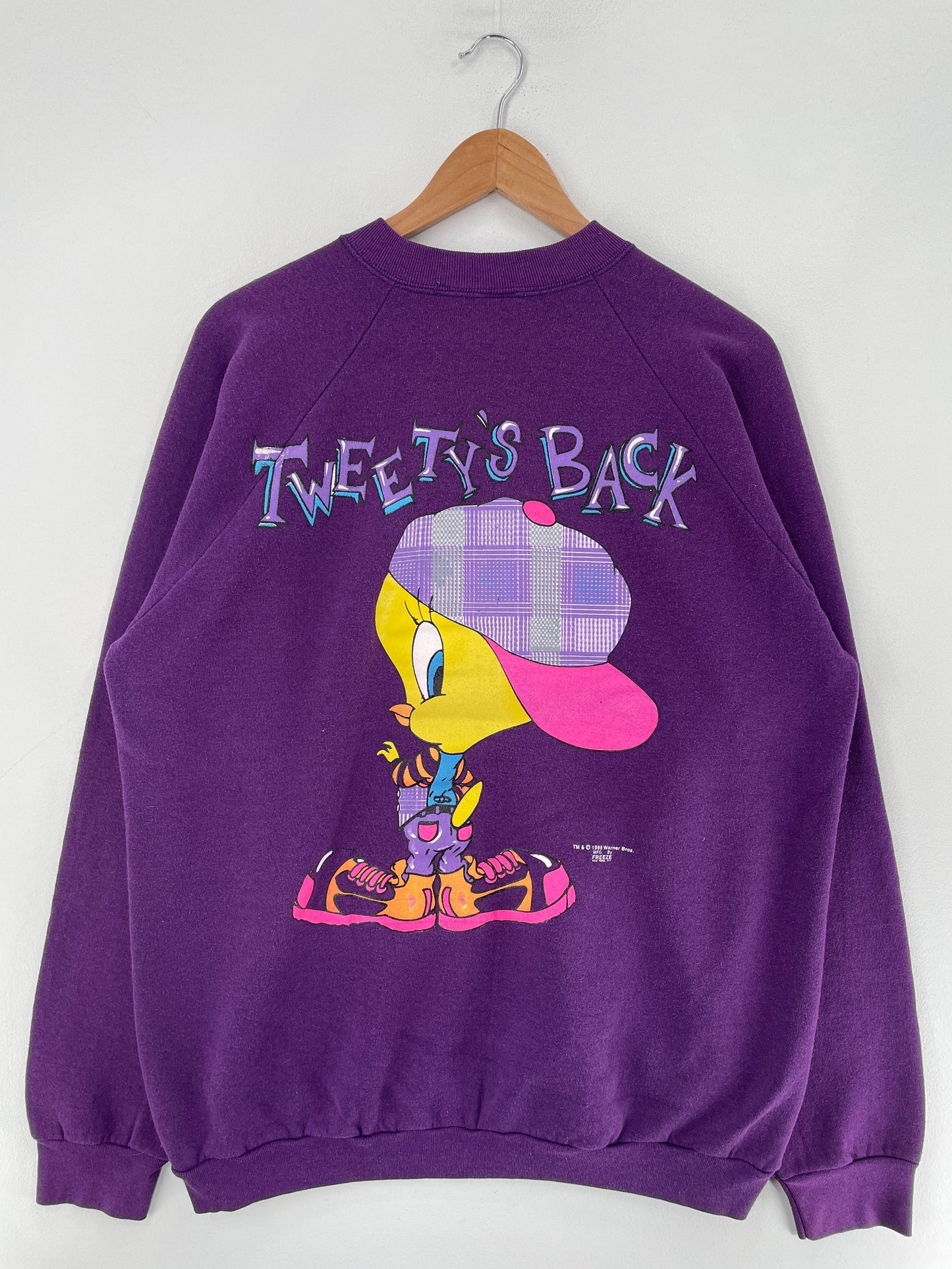 1995 LOONEY TUNES TWEETY Size No tag Approx. XL Sweat-shirt / G1289S