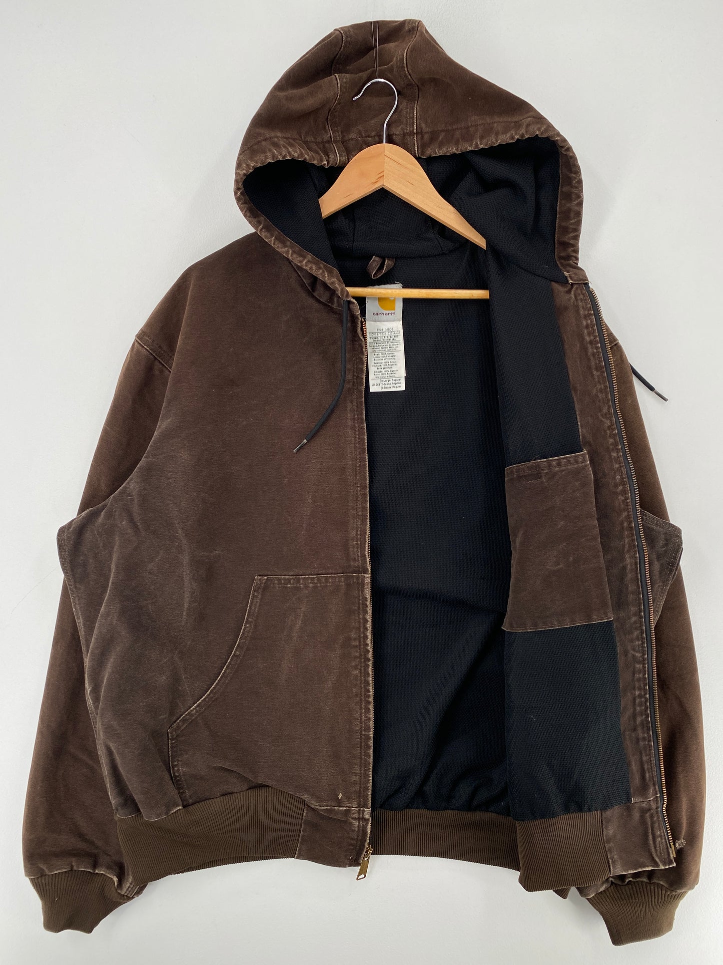 .Vintage CARHARTT Size XL Duck Hoodie Jacket / F8748J
