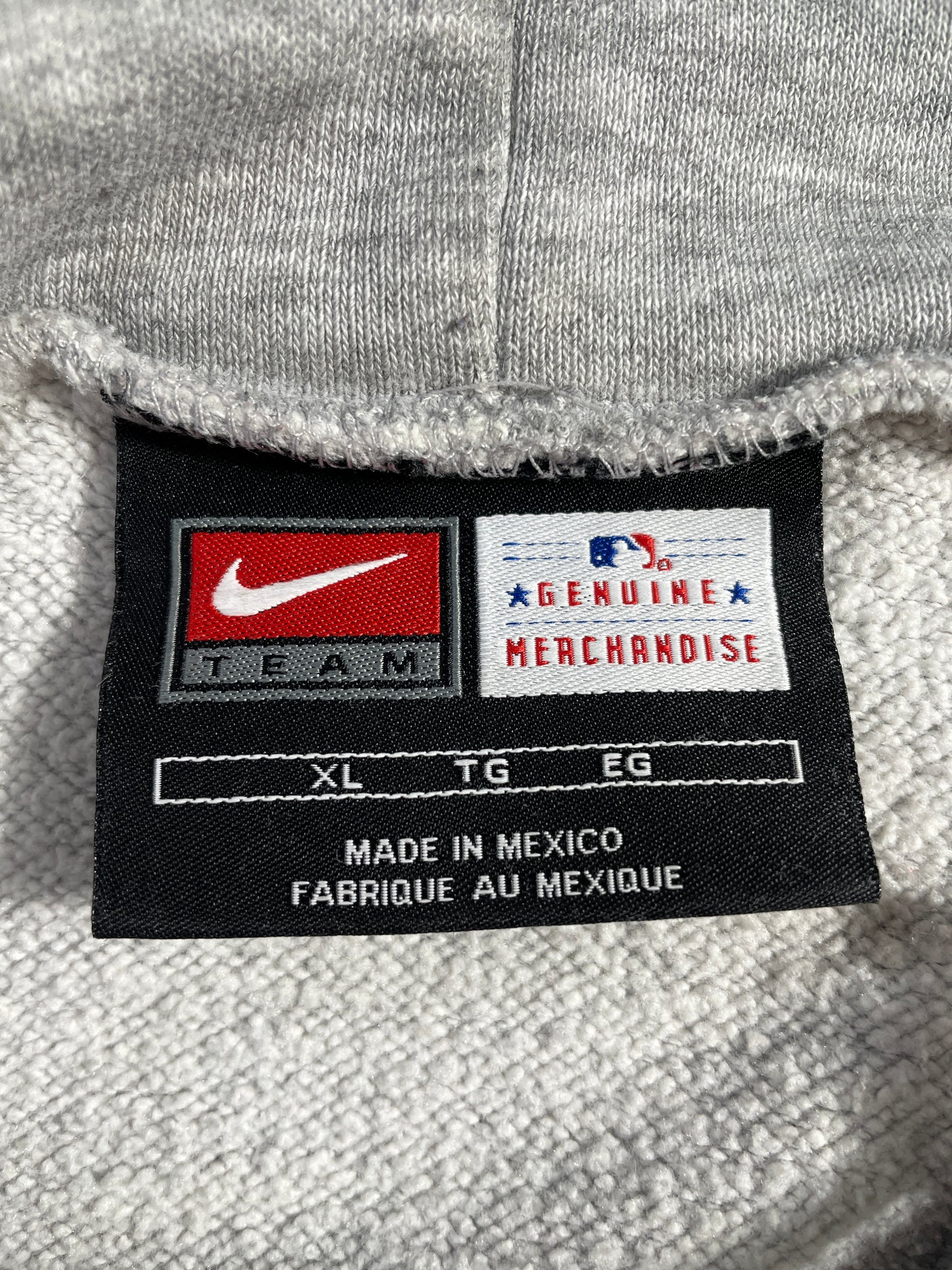 00' NIKE x RED SOX Size XL Vintage MLB Hoodie Sweat-shirt / F8607S