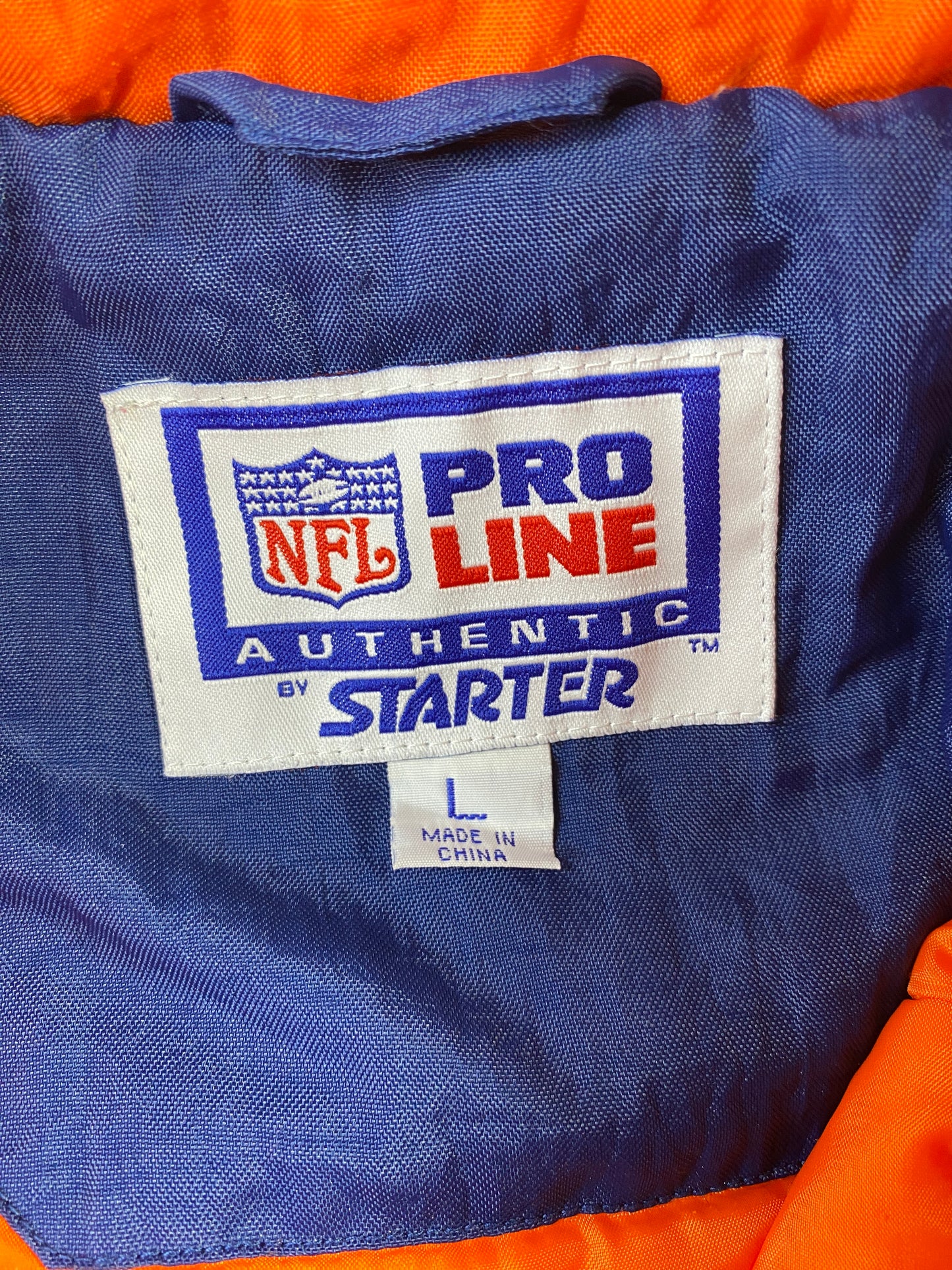 .90’s STARTER x CHICAGO BEARS Size L NFL Padded Nylon Jacket / F3167N