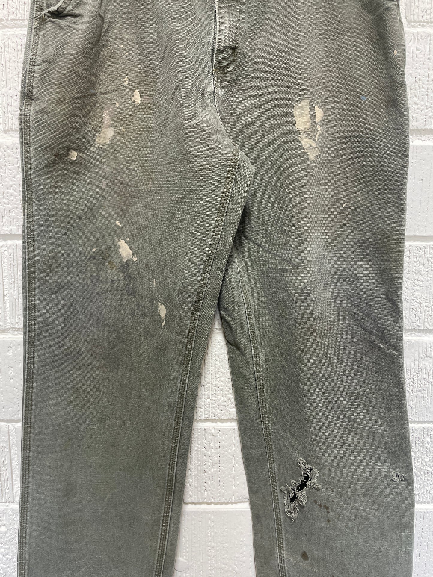 (W37xL32) Vintage CARHARTT Distressed Style Duck Pants / A1162P