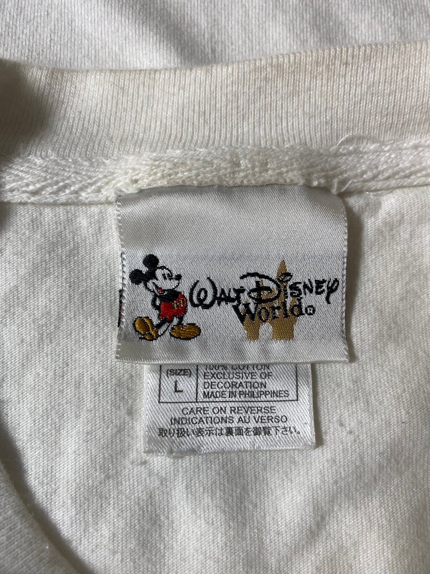 00' WALT DISNEY WORLD Size L Vintage T-Shirts / G3409T